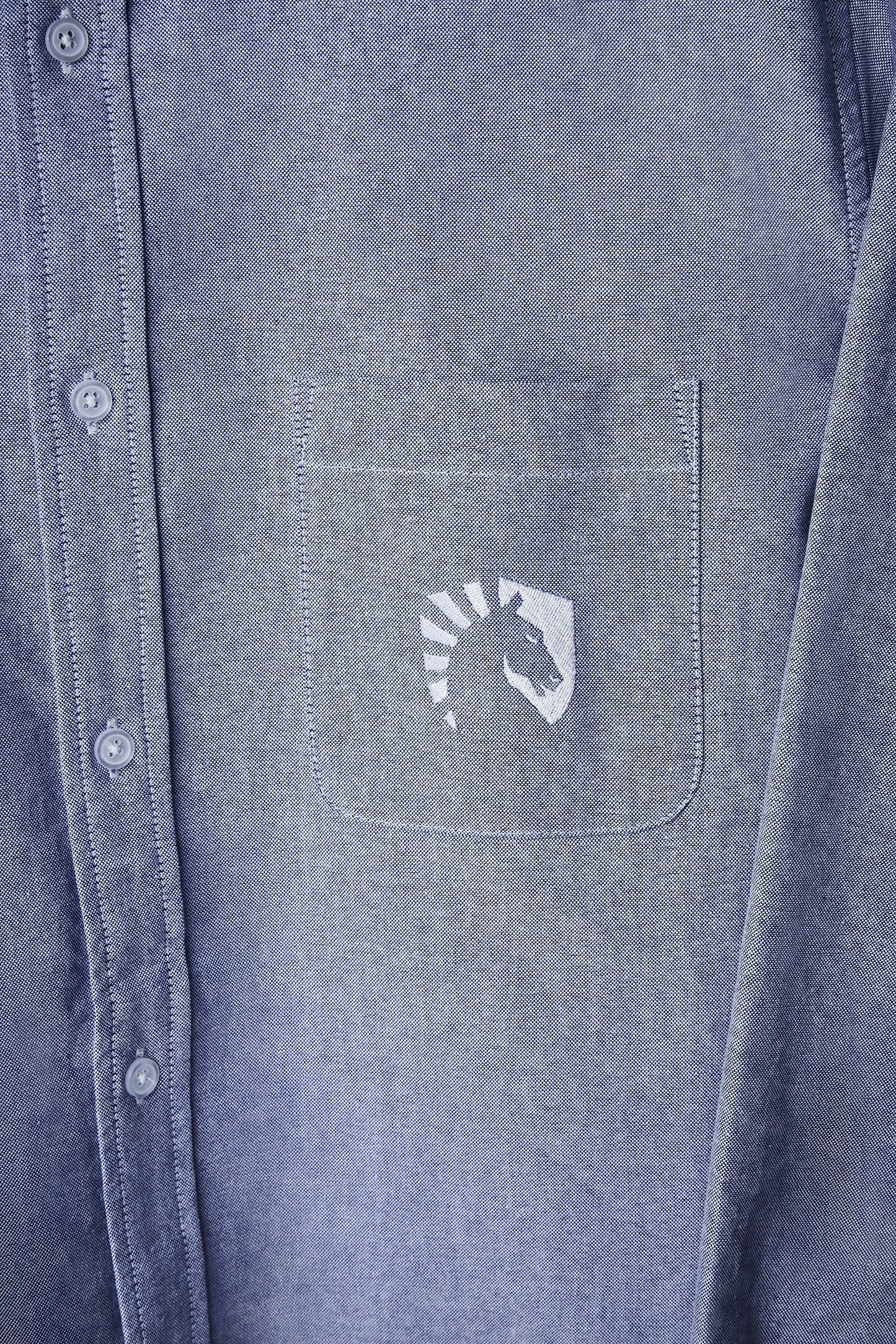LIQUID LONG SLEEVE OXFORD SHIRT - BLUE OXFORD - Team Liquid