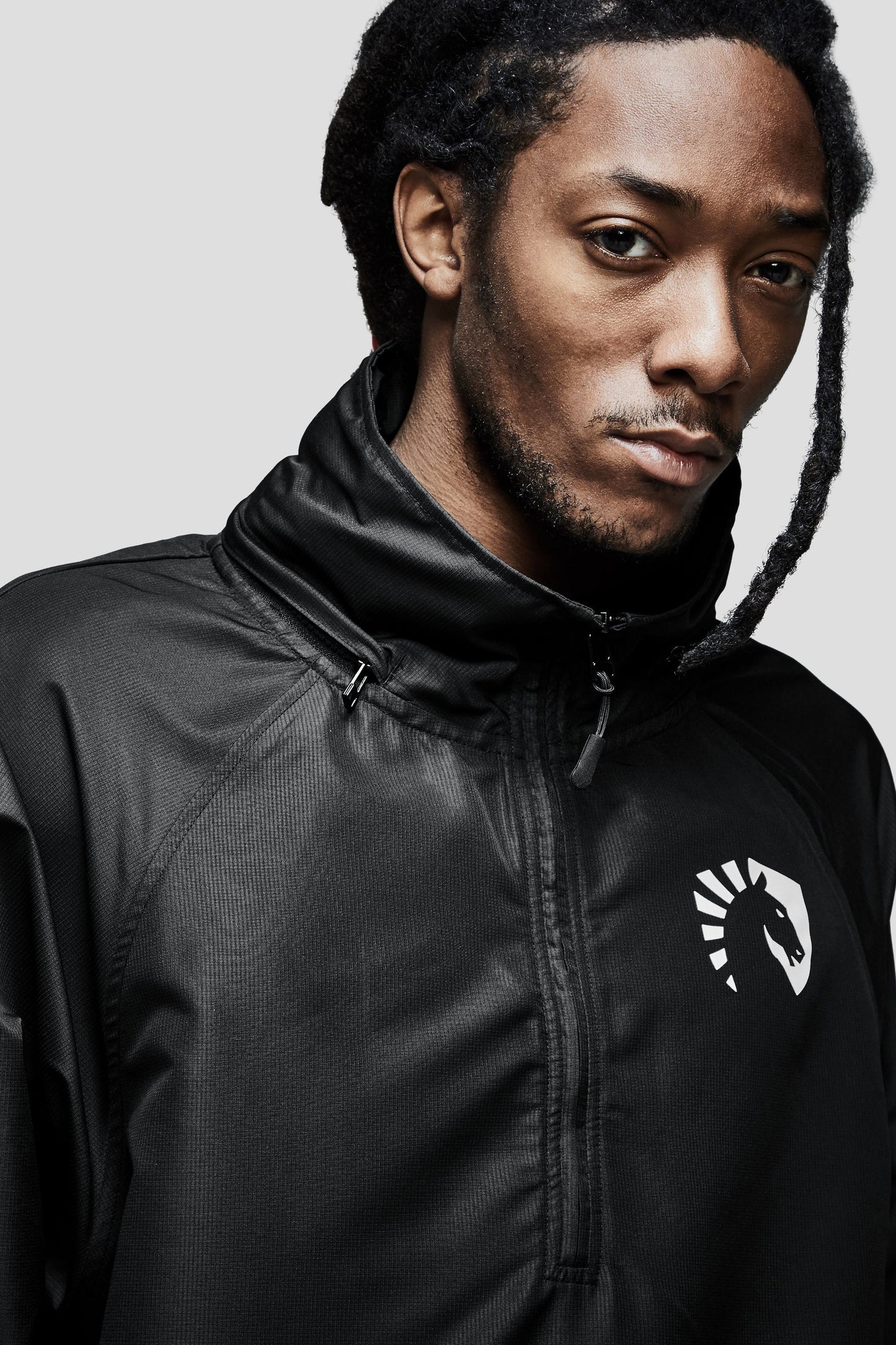LIQUID PRESTIGE HALF ZIP WINDBREAKER - BLACK - Team Liquid