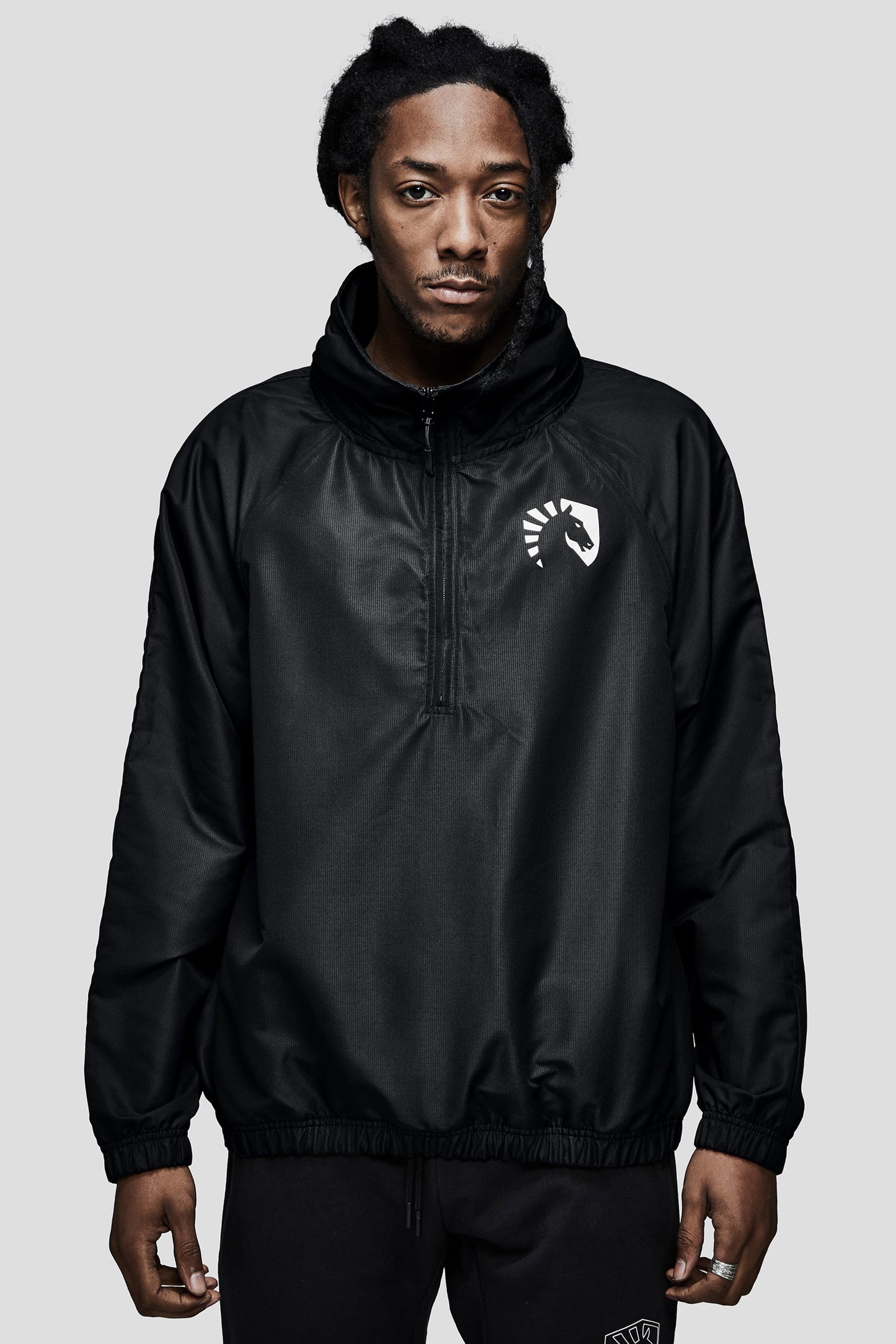 LIQUID PRESTIGE HALF ZIP WINDBREAKER - BLACK - Team Liquid