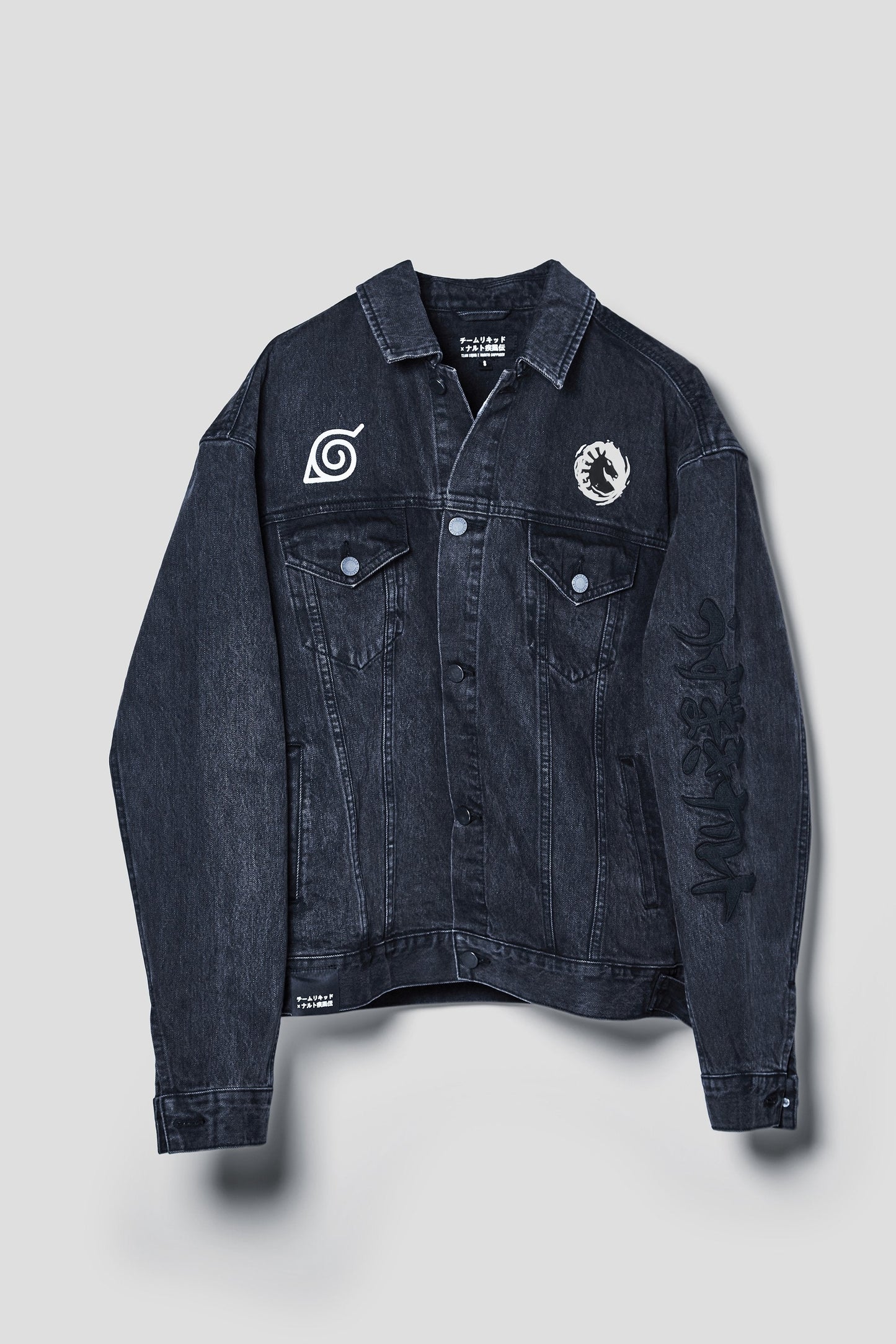 LIQUID x NARUTO LEAF VILLAGE DENIM JACKET - Team Liquid