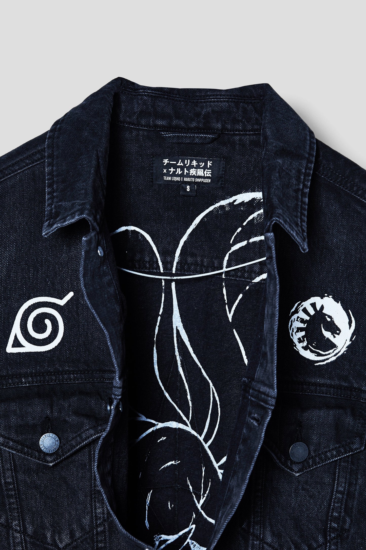 LIQUID x NARUTO LEAF VILLAGE DENIM JACKET - Team Liquid