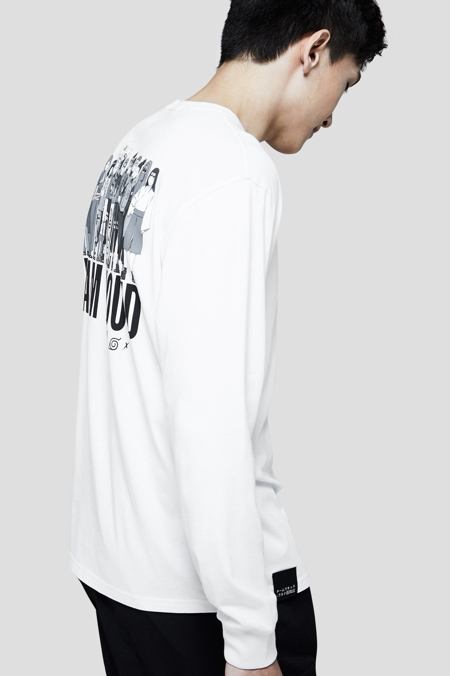 LIQUID x NARUTO LEAF VILLAGE LONG SLEEVE TEE - WHITE (PRE-ORDER) - Team Liquid