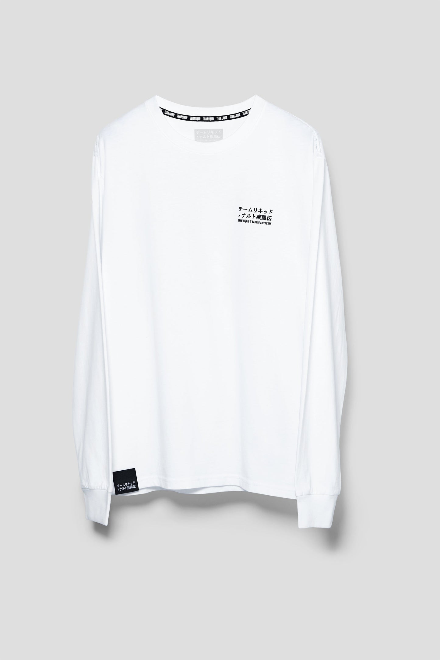 LIQUID x NARUTO LEAF VILLAGE LONG SLEEVE TEE - WHITE (PRE-ORDER) - Team Liquid