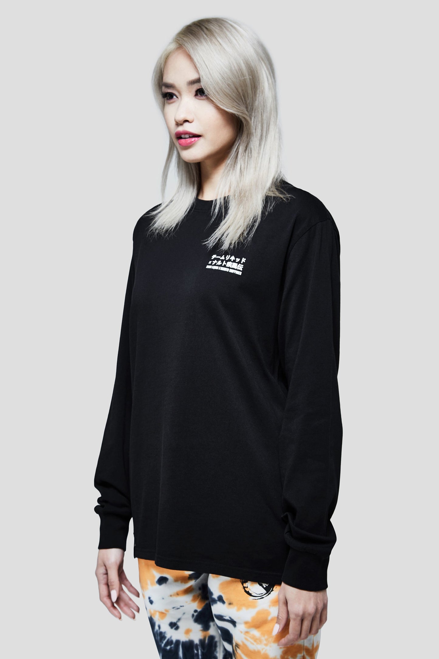 LIQUID x NARUTO LEAF VILLAGE LONG SLEEVE TEE - BLACK (PRE-ORDER) - Team Liquid