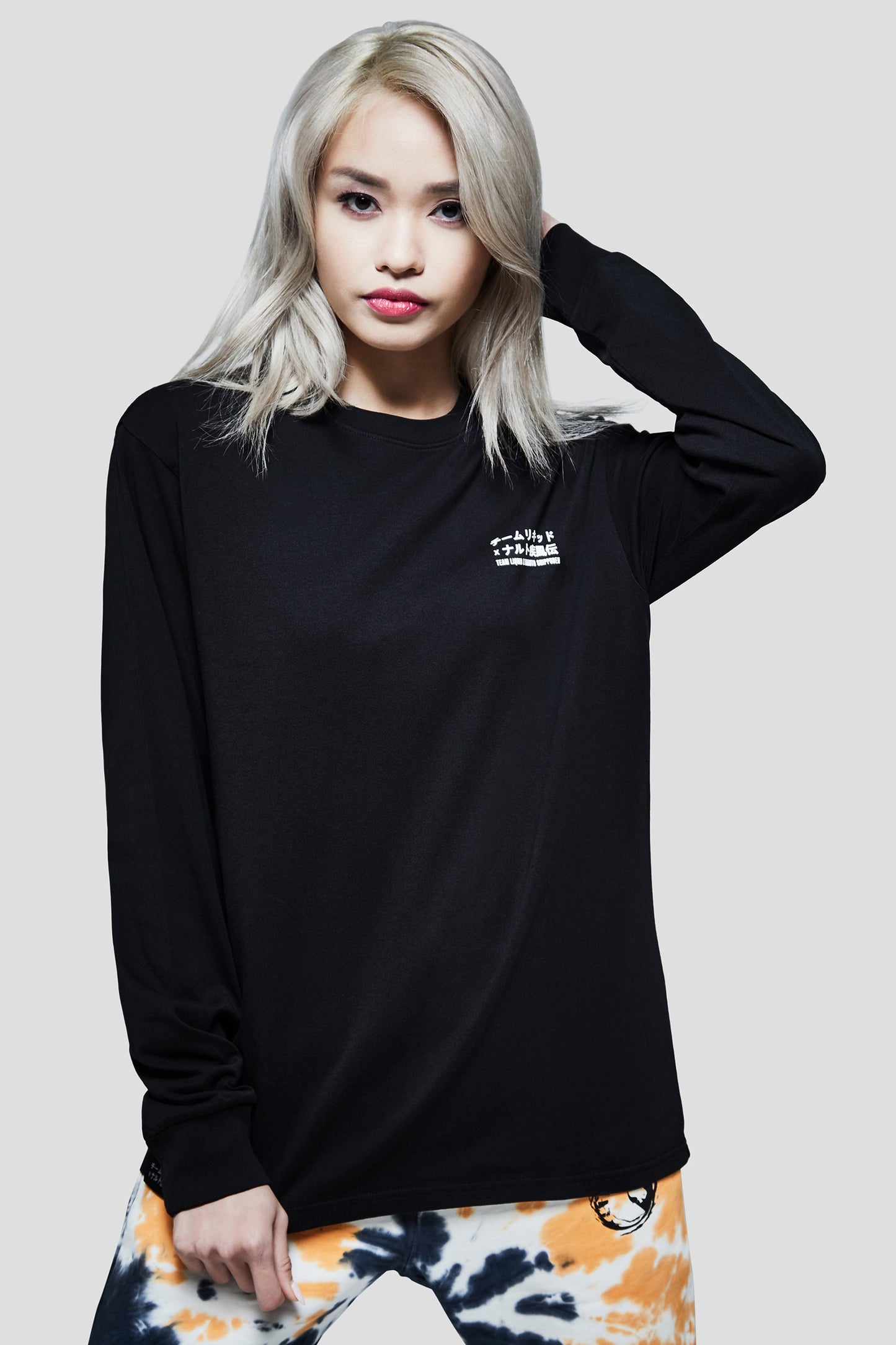LIQUID x NARUTO LEAF VILLAGE LONG SLEEVE TEE - BLACK (PRE-ORDER) - Team Liquid