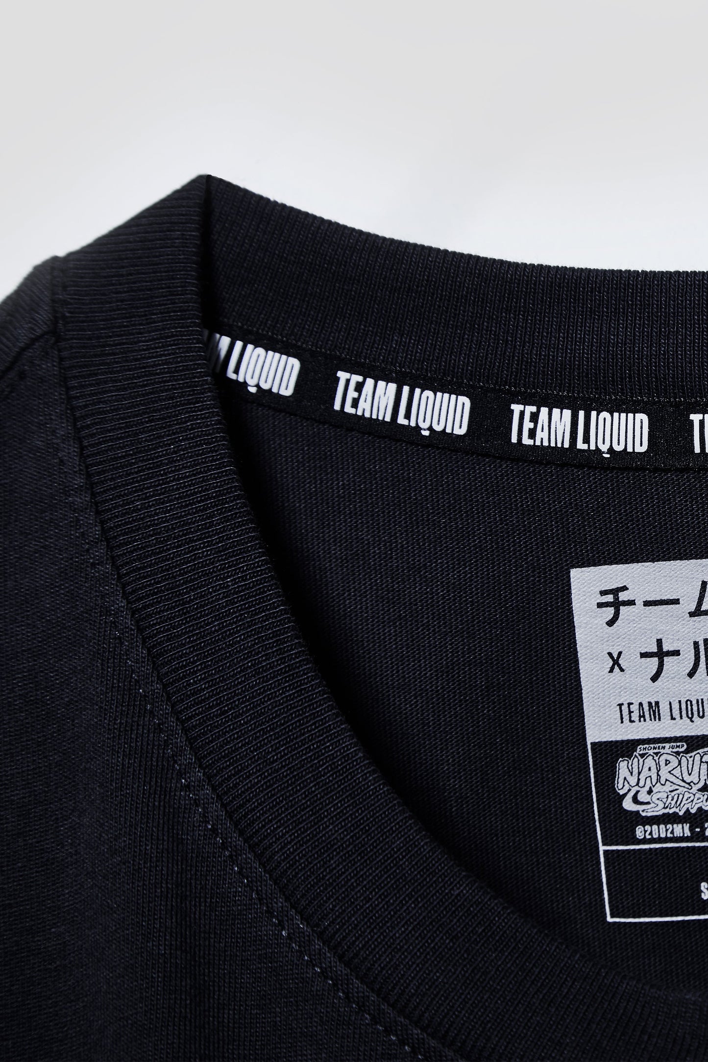 LIQUID x NARUTO LEAF VILLAGE LONG SLEEVE TEE - BLACK (PRE-ORDER) - Team Liquid