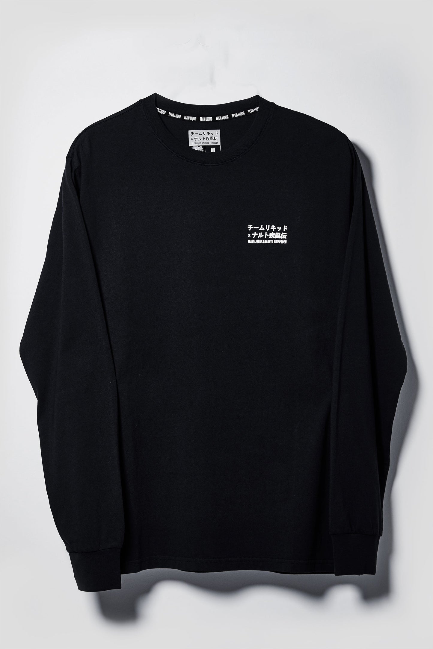 LIQUID x NARUTO LEAF VILLAGE LONG SLEEVE TEE - BLACK (PRE-ORDER) - Team Liquid