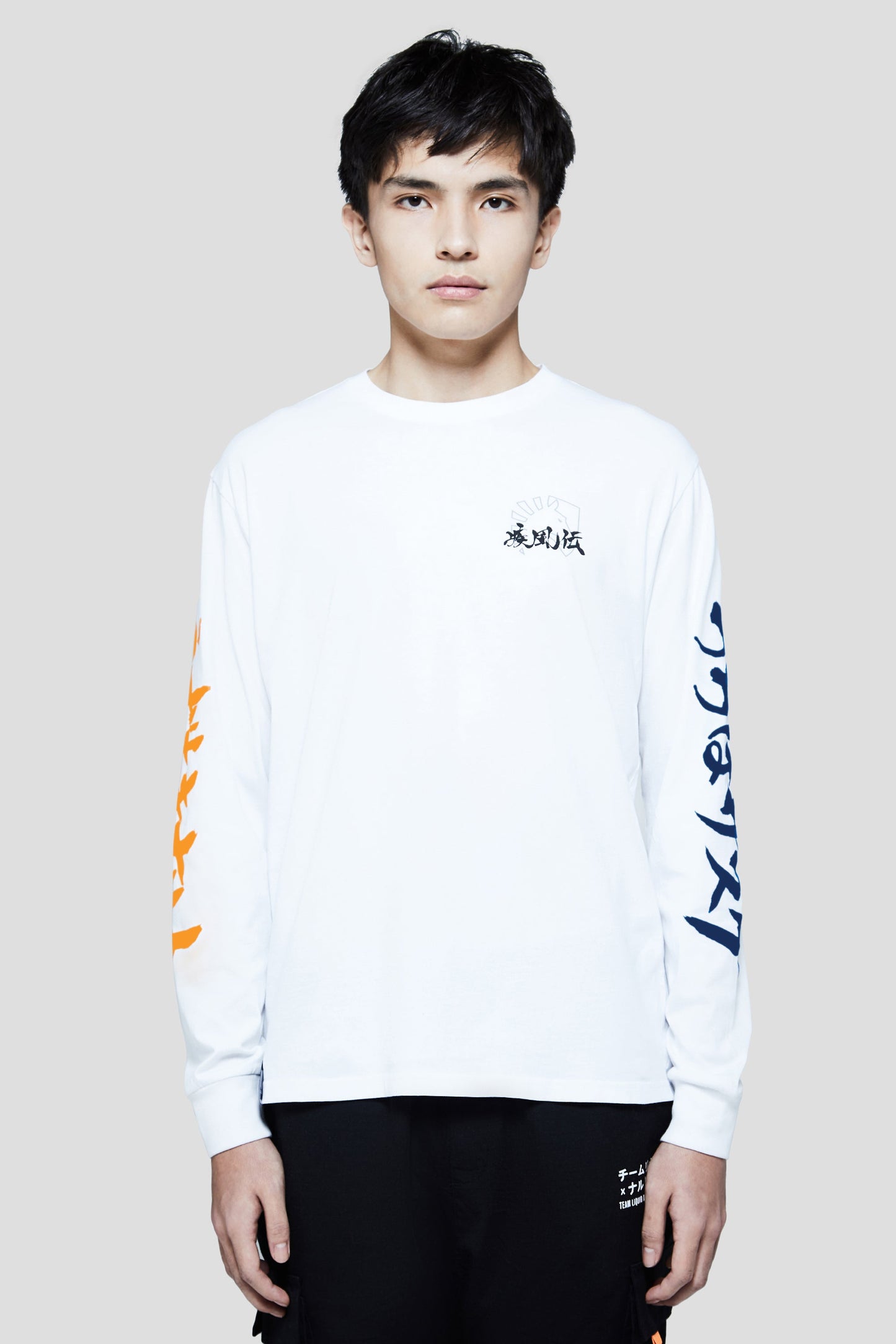 LIQUID x NARUTO VERSUS LONG SLEEVE TEE - WHITE (PRE-ORDER) - Team Liquid