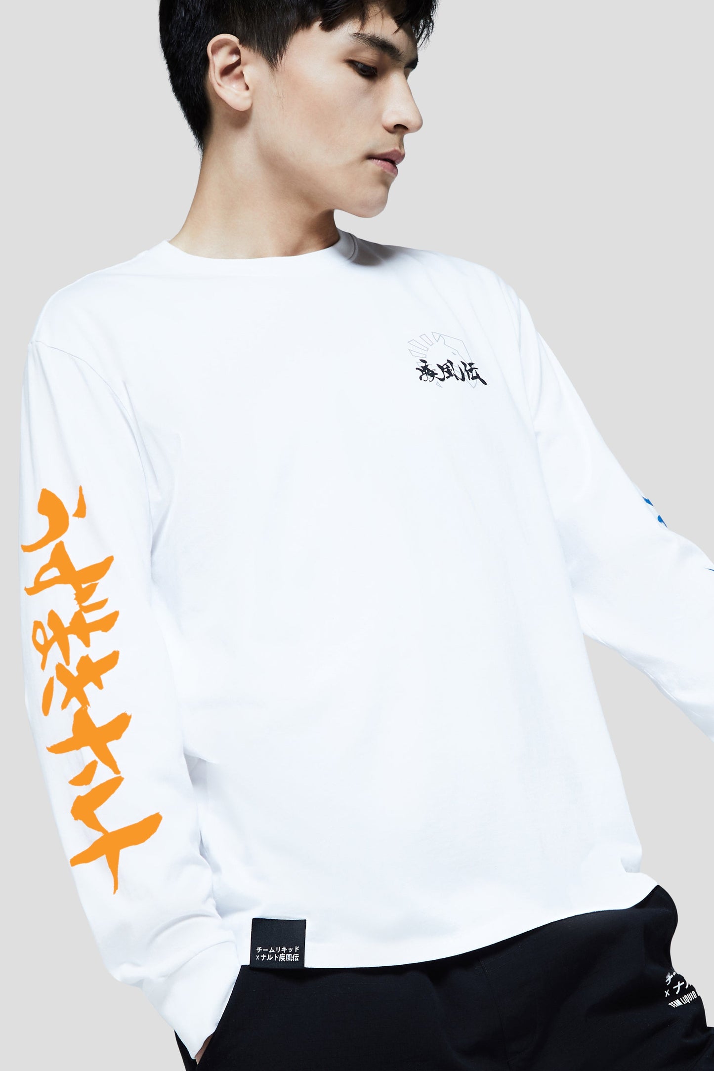 LIQUID x NARUTO VERSUS LONG SLEEVE TEE - WHITE (PRE-ORDER) - Team Liquid