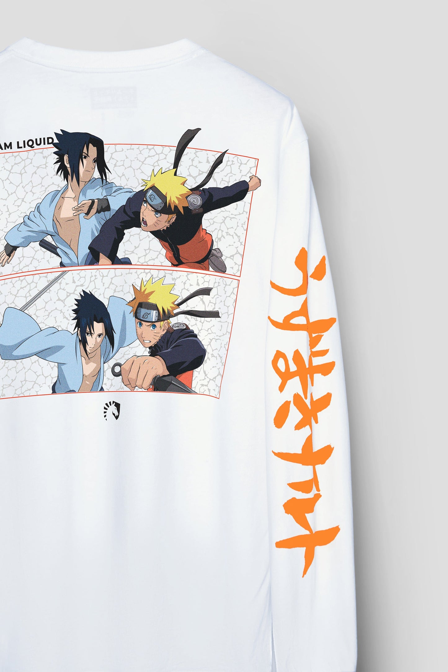 LIQUID x NARUTO VERSUS LONG SLEEVE TEE - WHITE (PRE-ORDER) - Team Liquid