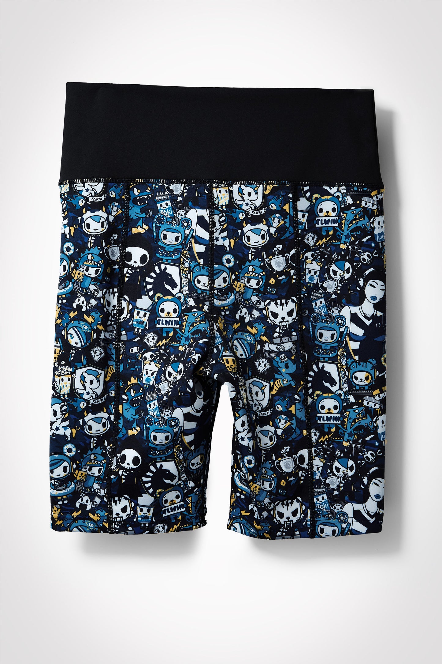 TOKIDOKI x LIQUID WOMENS ATHLETIC PATTERN BIKE SHORTS - MULTI - Team Liquid