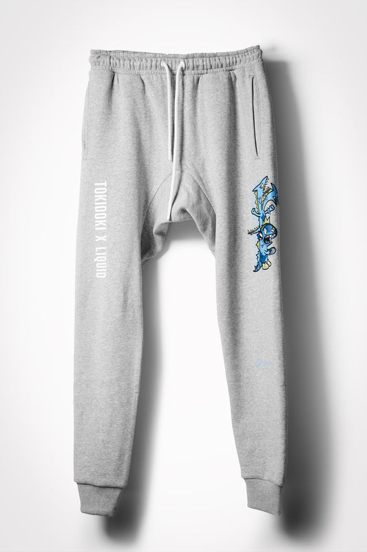 TOKIDOKI x LIQUID DRAGON GAMERS SWEATPANTS - GREY HEATHER - Team Liquid