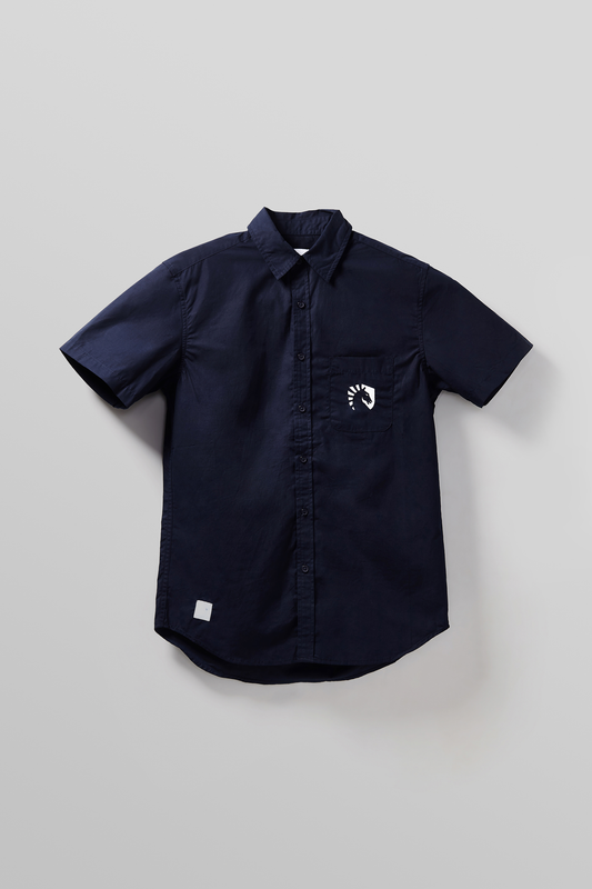 CREST SHORT SLEEVE BUTTON UP SHIRT - Team Liquid