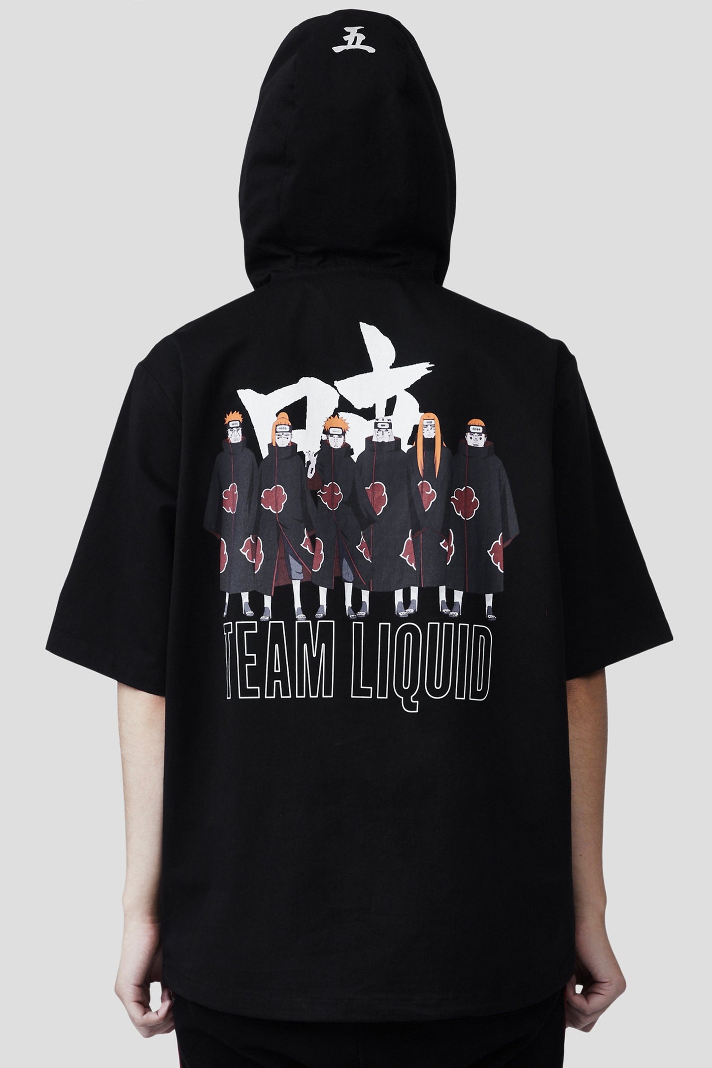 LIQUID x NARUTO AKATSUKI SIX PATHS OF PAIN SHORT SLEEVE TECH HOODIE - Team Liquid