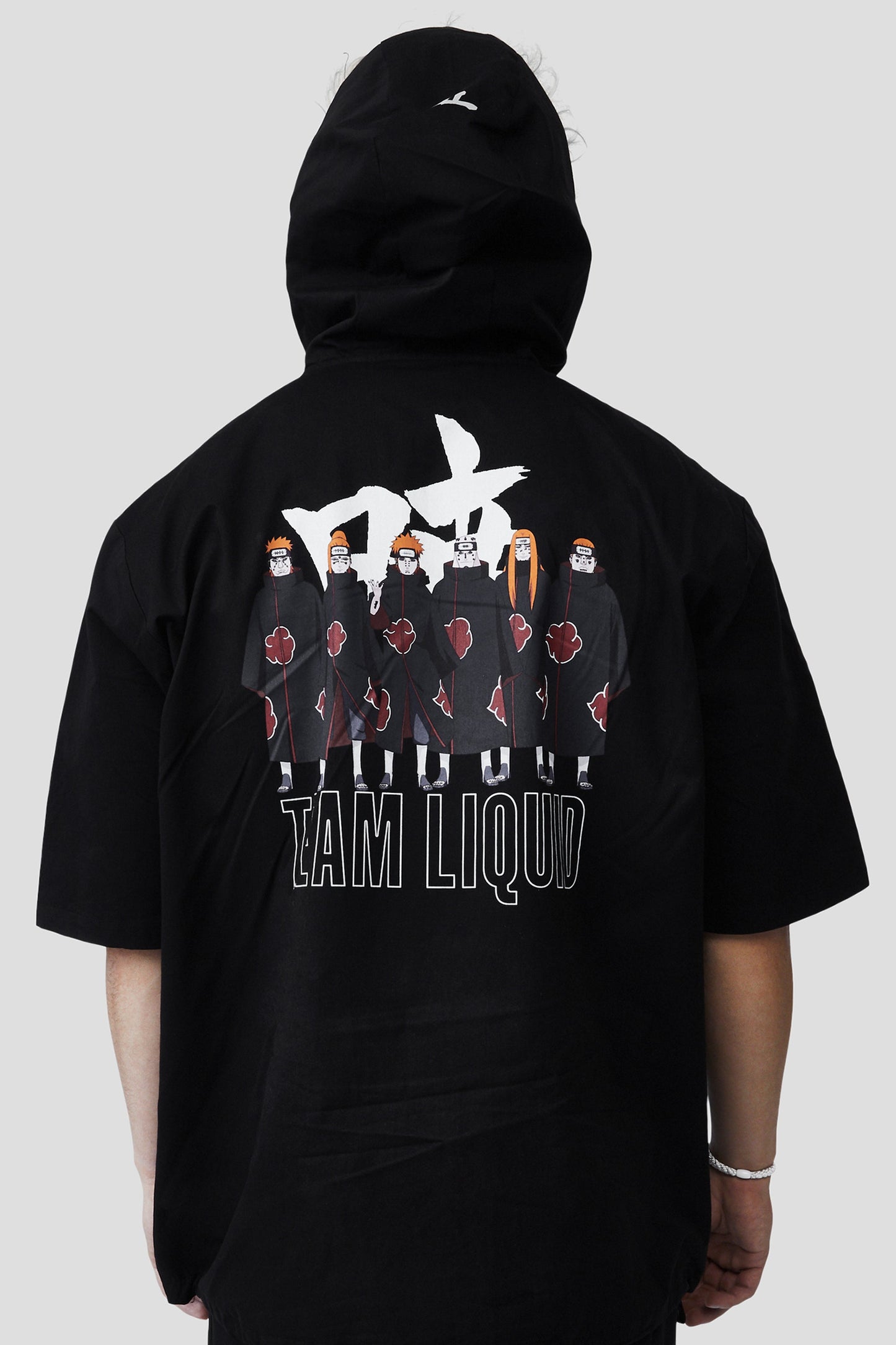 LIQUID x NARUTO AKATSUKI SIX PATHS OF PAIN SHORT SLEEVE TECH HOODIE - Team Liquid