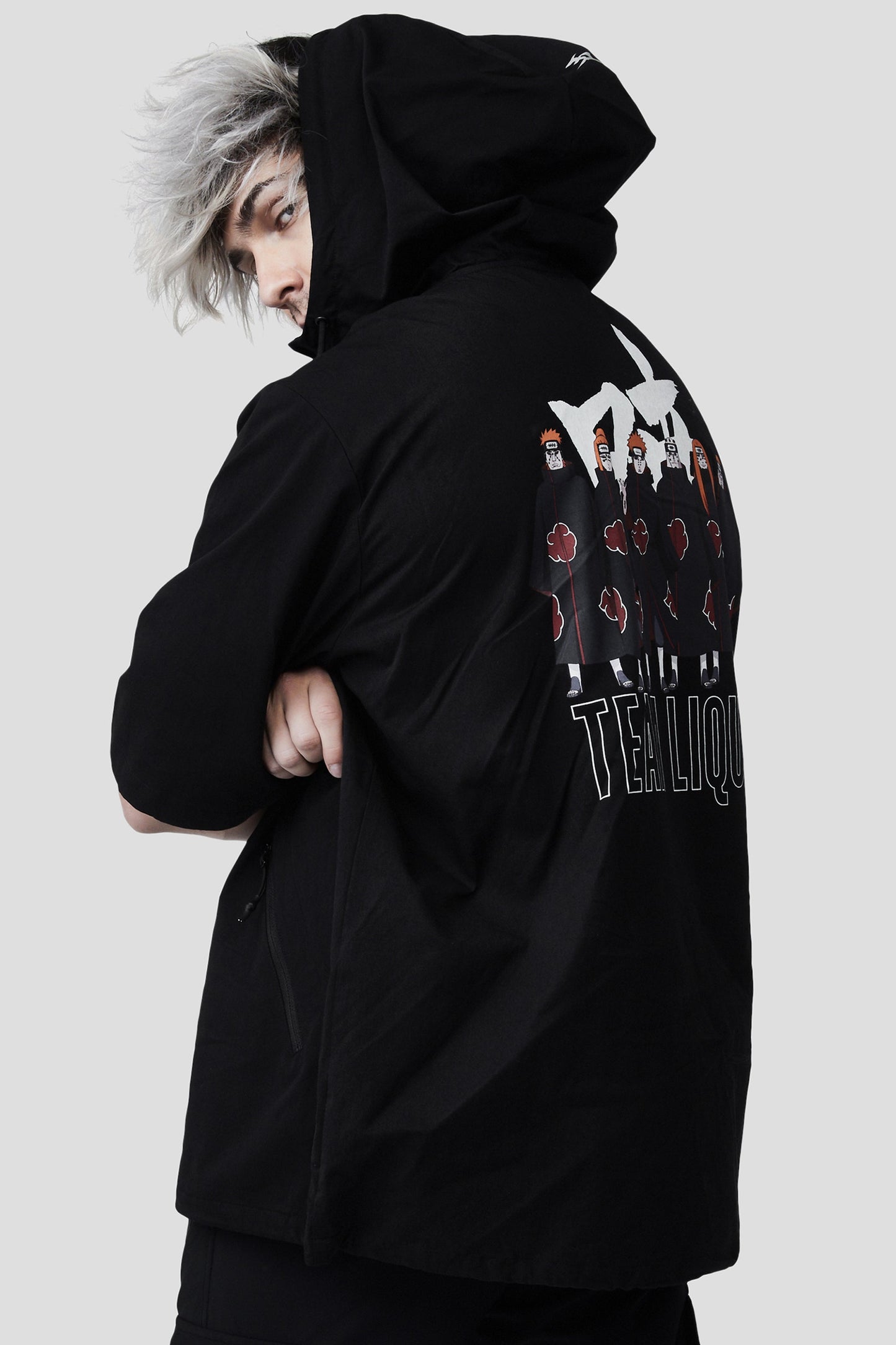 LIQUID x NARUTO AKATSUKI SIX PATHS OF PAIN SHORT SLEEVE TECH HOODIE - Team Liquid