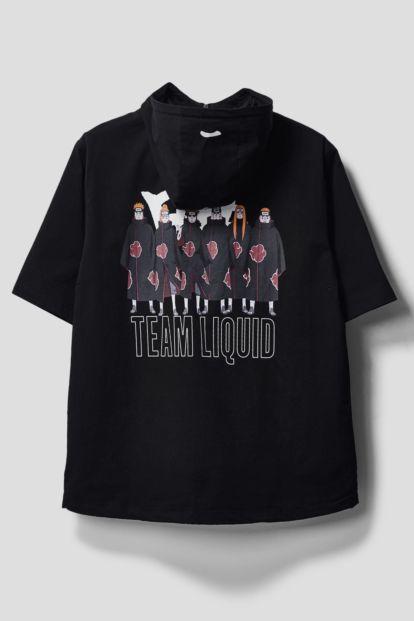 LIQUID x NARUTO AKATSUKI SIX PATHS OF PAIN SHORT SLEEVE TECH HOODIE - Team Liquid