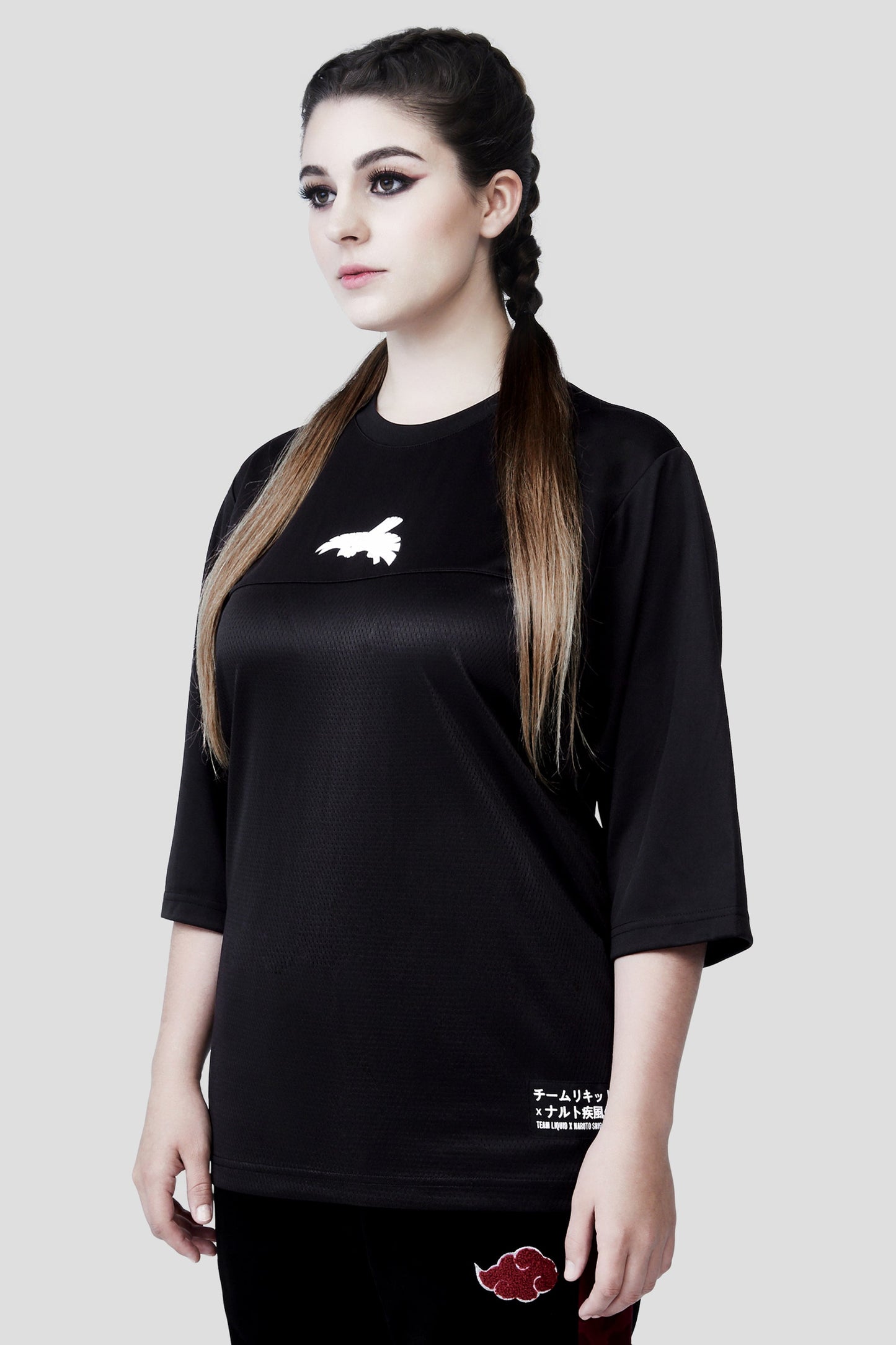 LIQUID x NARUTO AKATSUKI DEIDARA C1 MESH PUFF TEE - Team Liquid