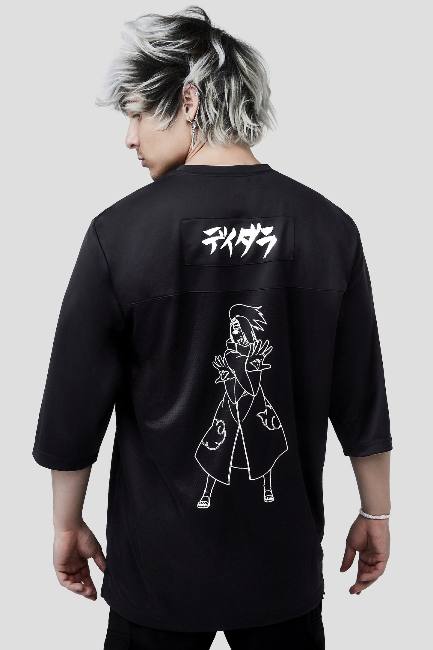 LIQUID x NARUTO AKATSUKI DEIDARA C1 MESH PUFF TEE - Team Liquid