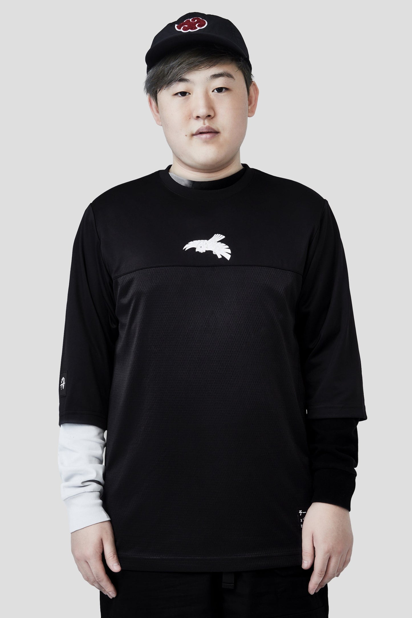 LIQUID x NARUTO AKATSUKI DEIDARA C1 MESH PUFF TEE - Team Liquid