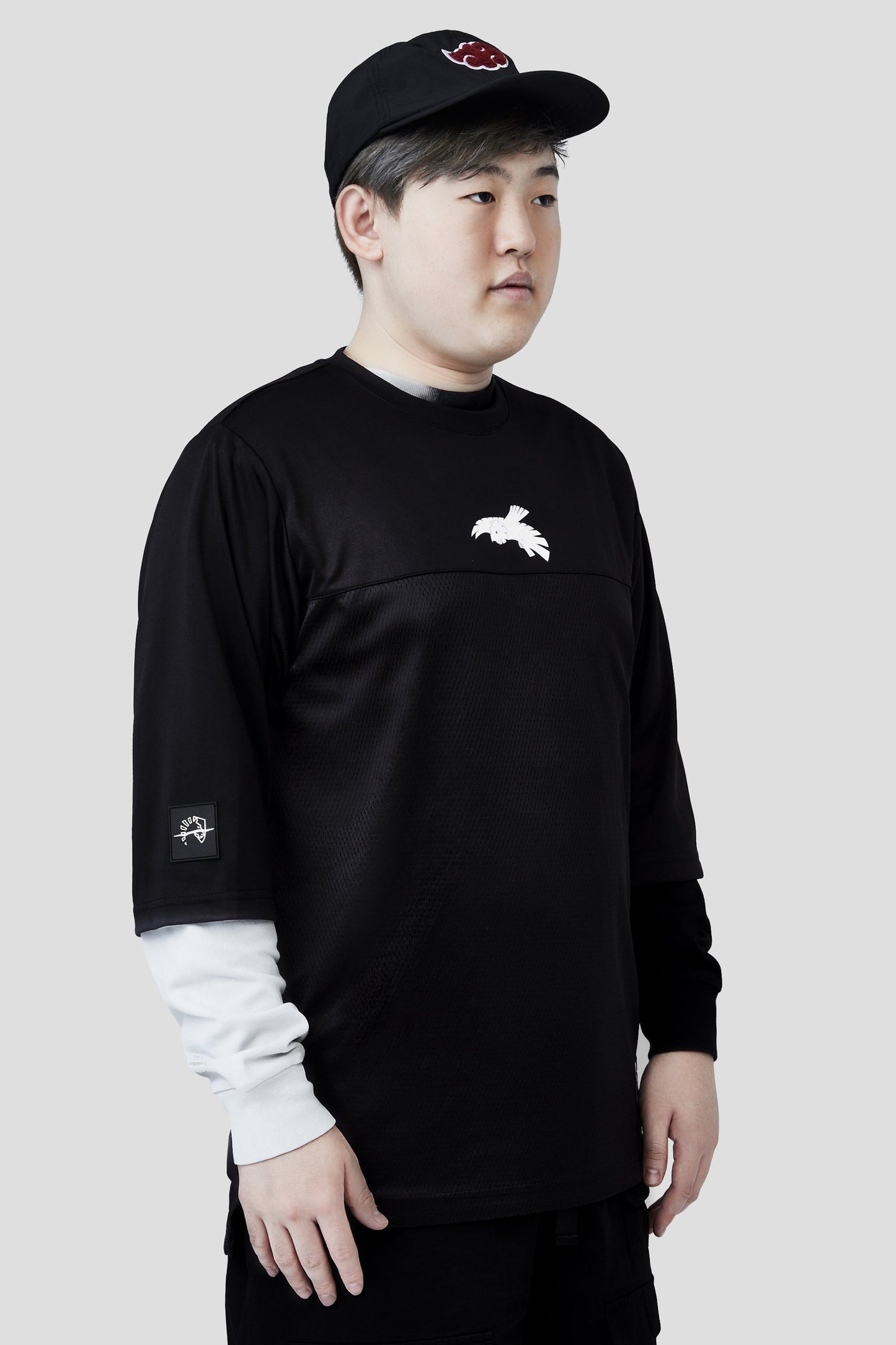 LIQUID x NARUTO AKATSUKI DEIDARA C1 MESH PUFF TEE - Team Liquid