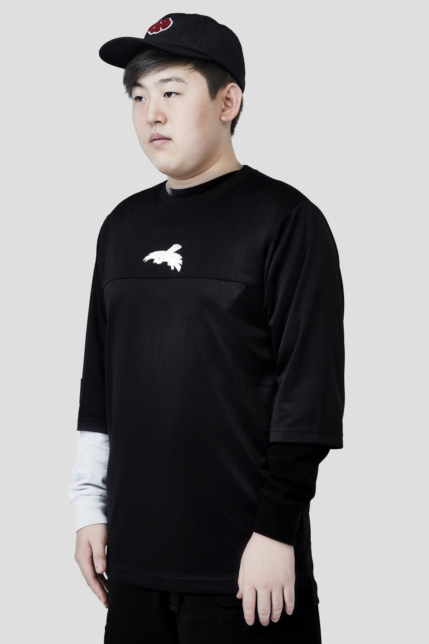 LIQUID x NARUTO AKATSUKI DEIDARA C1 MESH PUFF TEE - Team Liquid