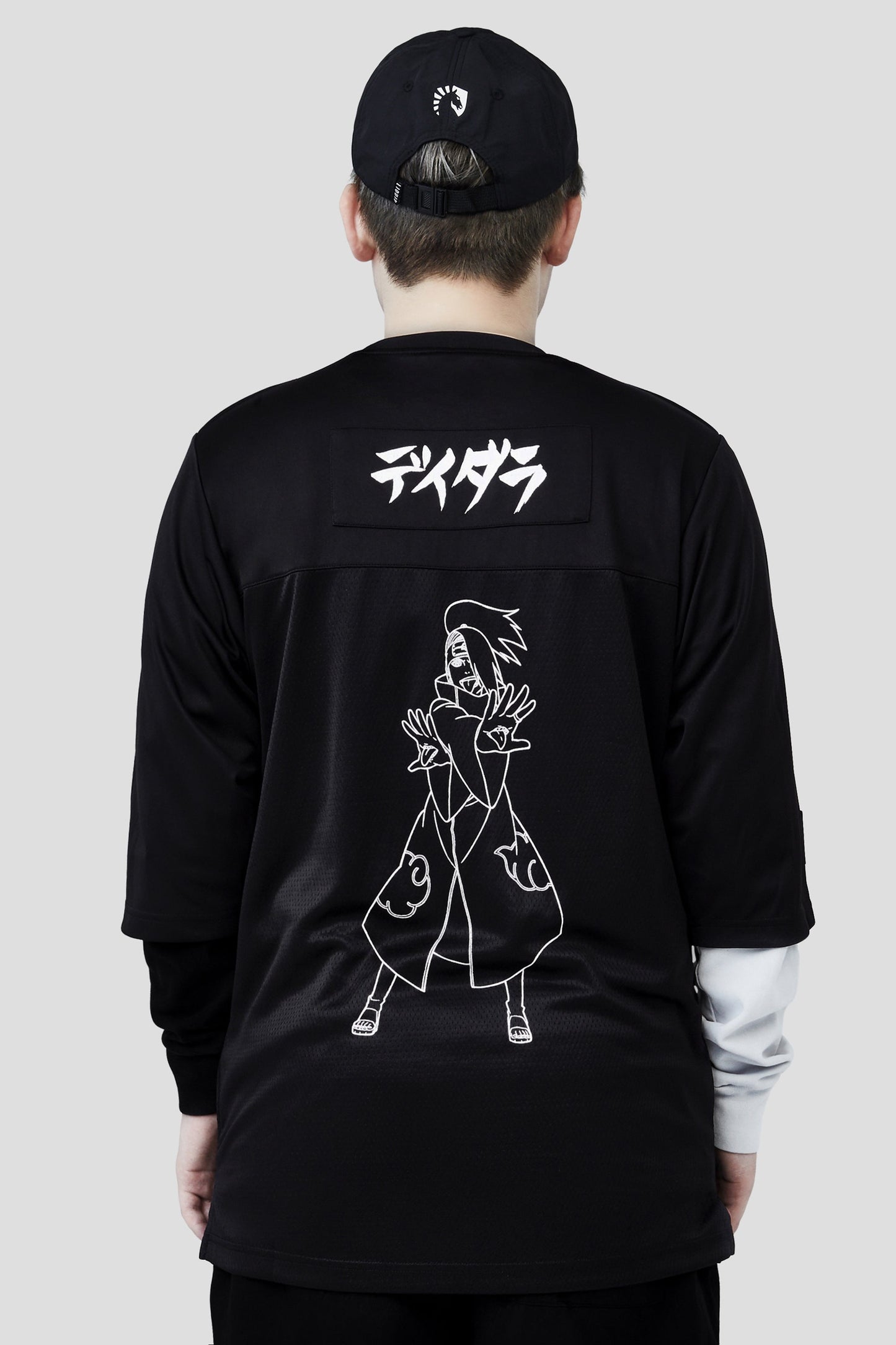 LIQUID x NARUTO AKATSUKI DEIDARA C1 MESH PUFF TEE - Team Liquid