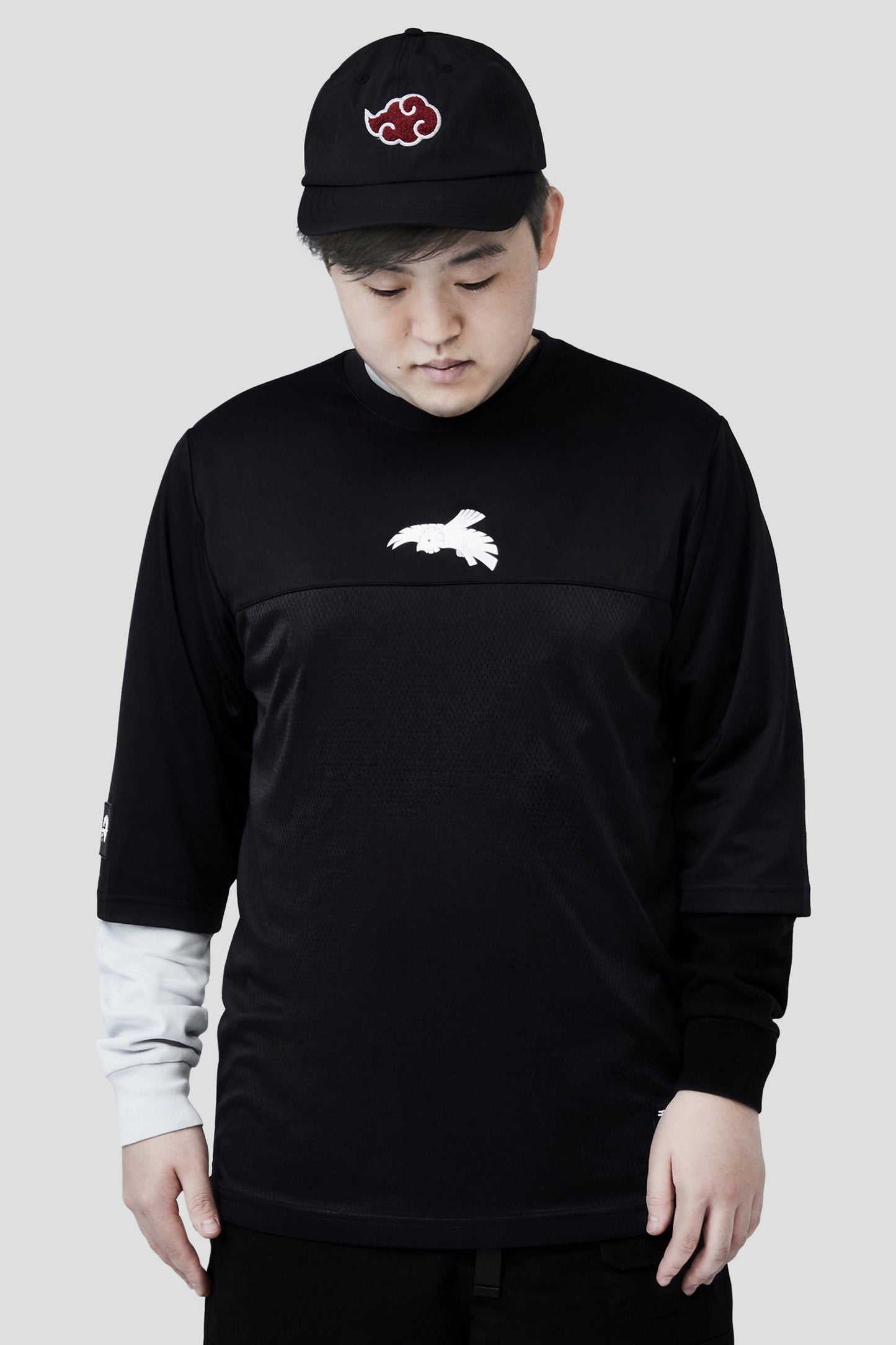 LIQUID x NARUTO AKATSUKI DEIDARA C1 MESH PUFF TEE - Team Liquid