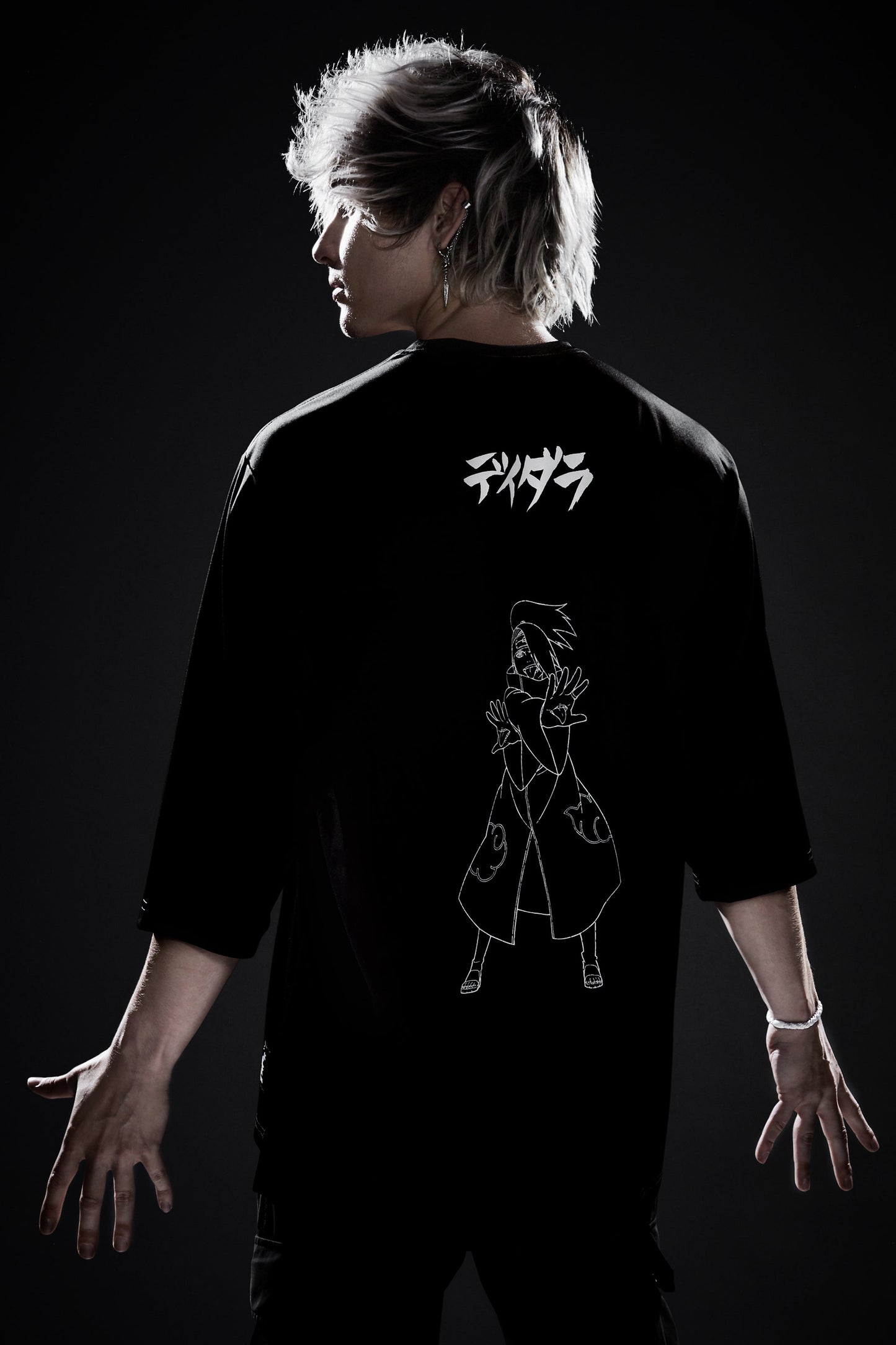 LIQUID x NARUTO AKATSUKI DEIDARA C1 MESH PUFF TEE - Team Liquid