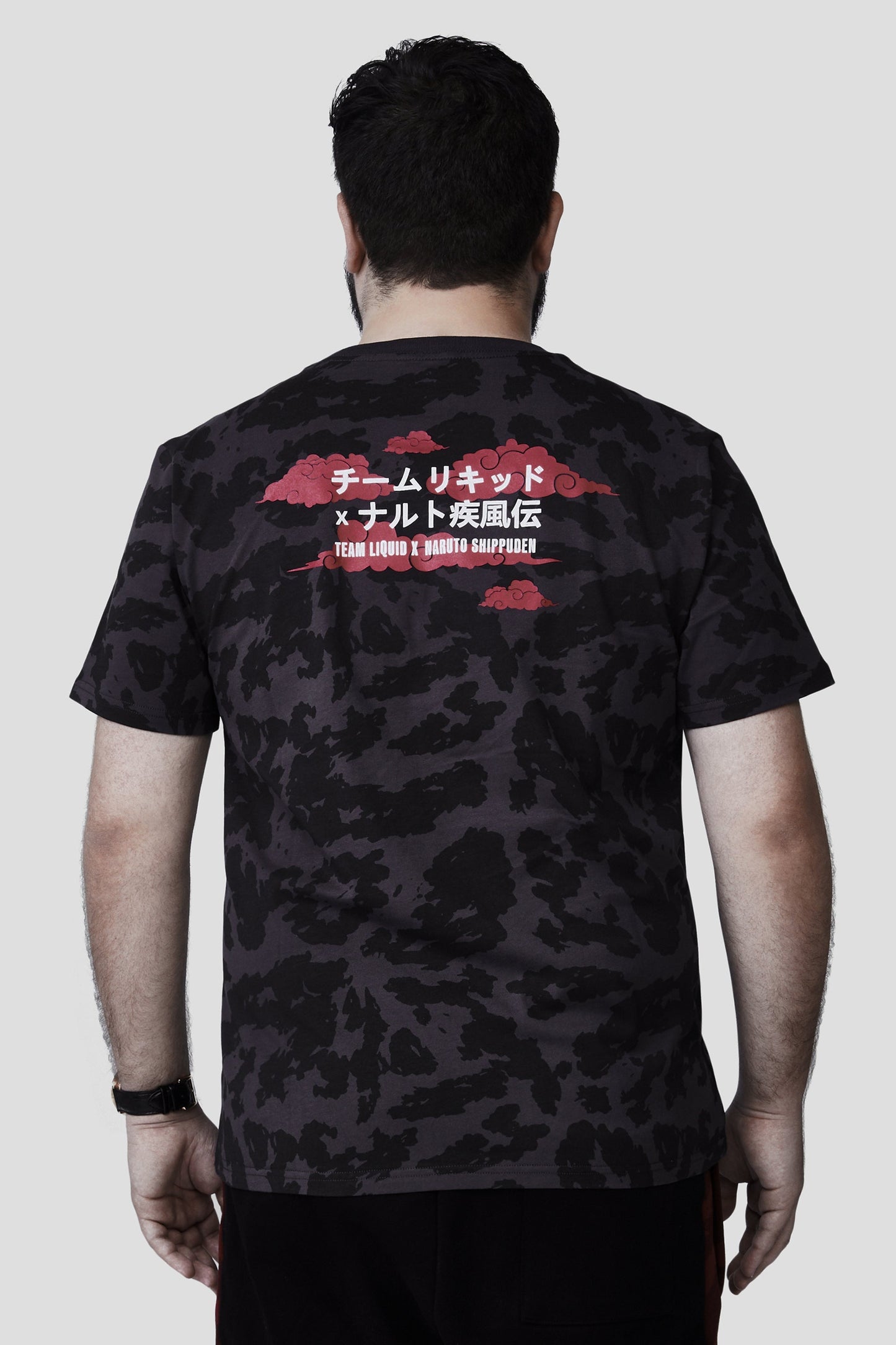 LIQUID x NARUTO AKATSUKI ITACHI AMATERASU SHORT SLEEVE TEE - Team Liquid