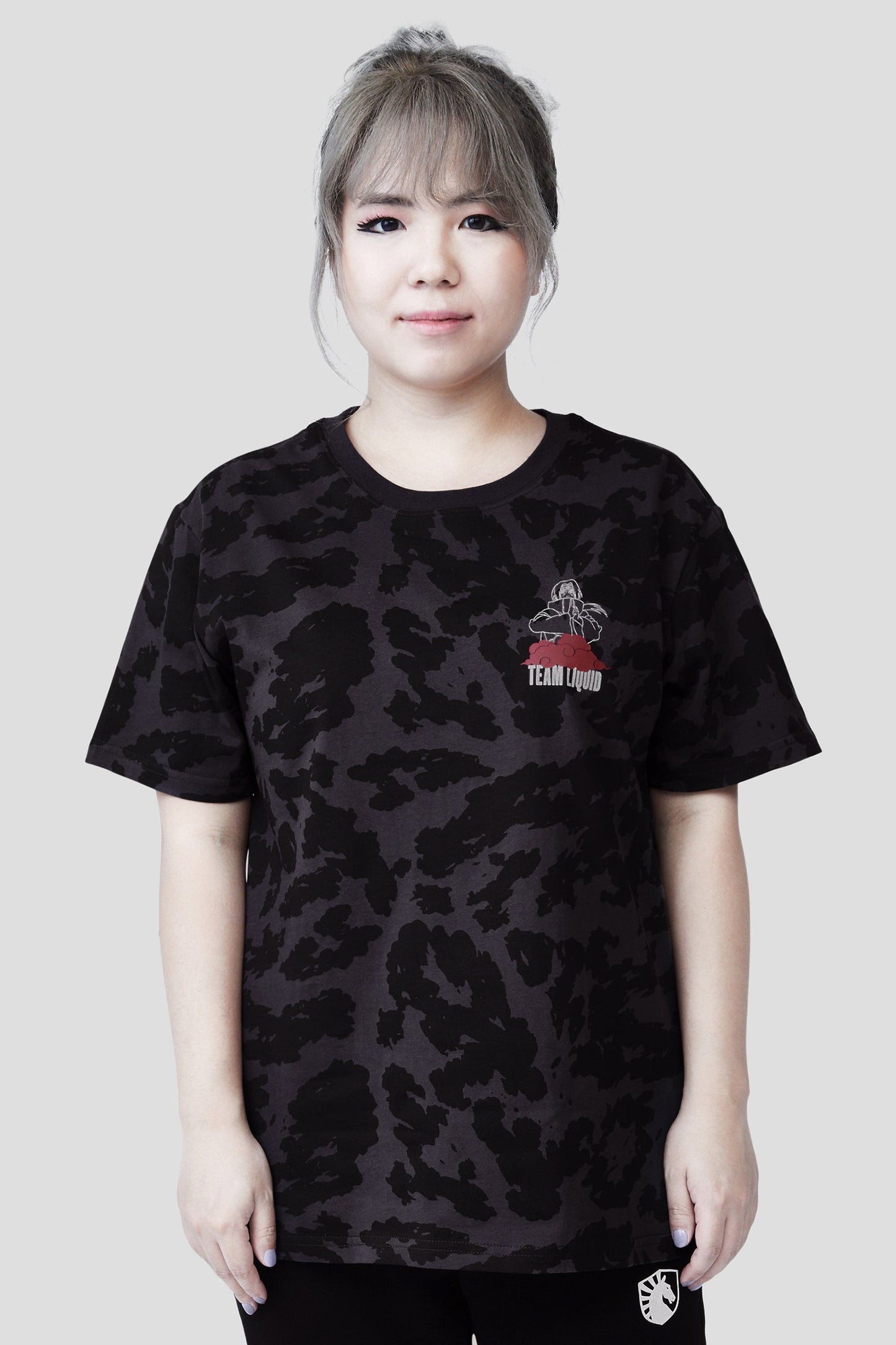 LIQUID x NARUTO AKATSUKI ITACHI AMATERASU SHORT SLEEVE TEE - Team Liquid