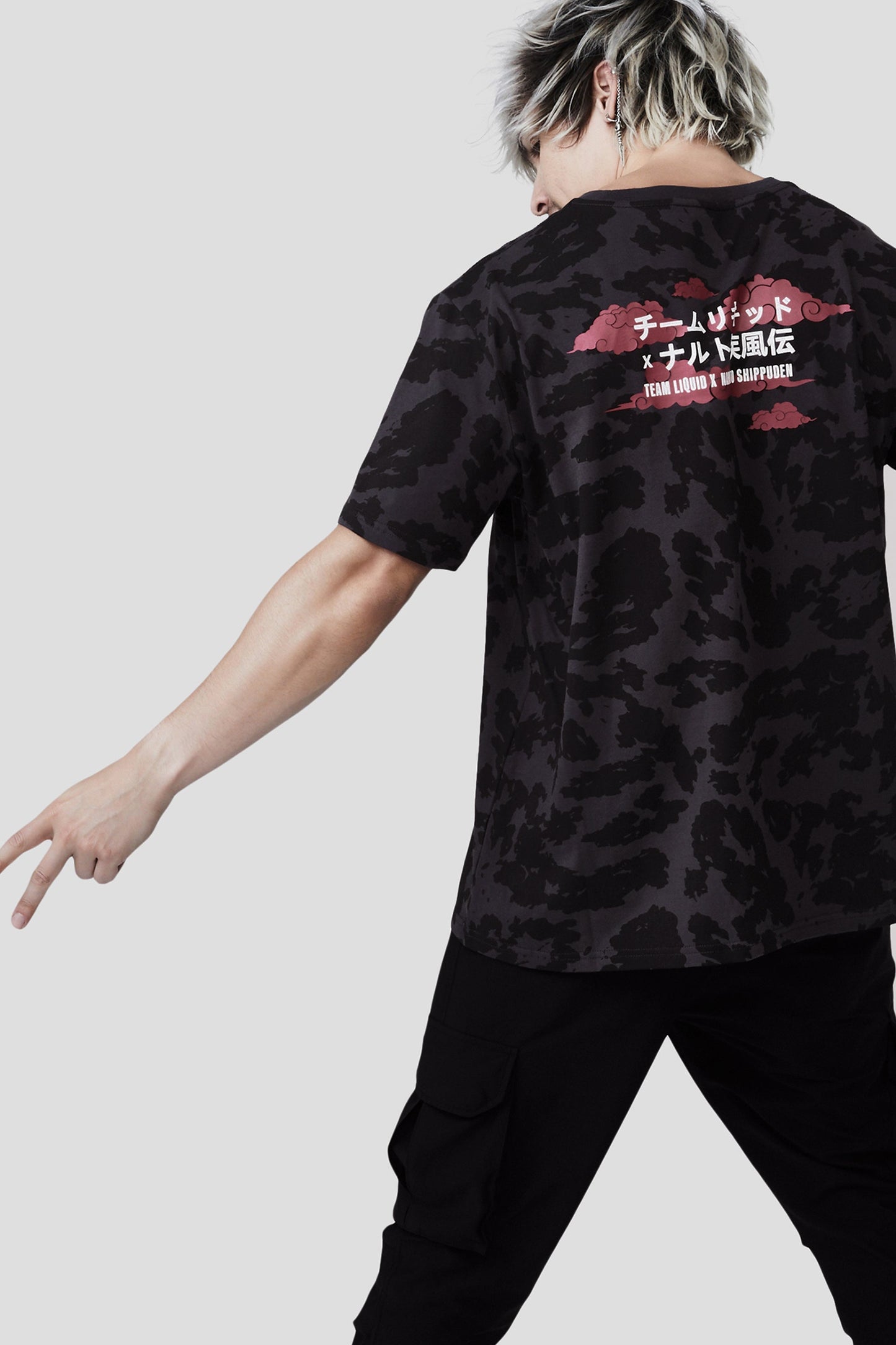LIQUID x NARUTO AKATSUKI ITACHI AMATERASU SHORT SLEEVE TEE - Team Liquid