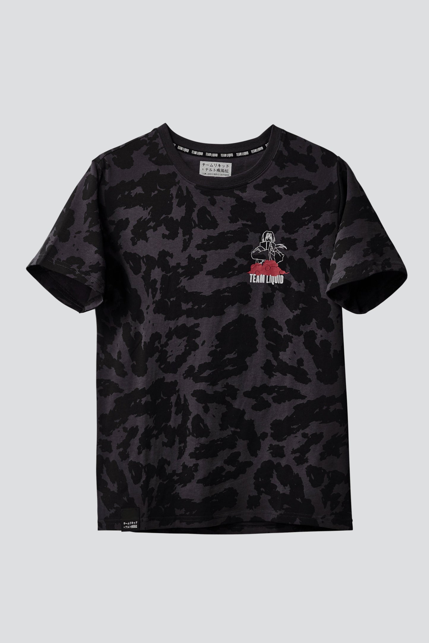 LIQUID x NARUTO AKATSUKI ITACHI AMATERASU SHORT SLEEVE TEE - Team Liquid