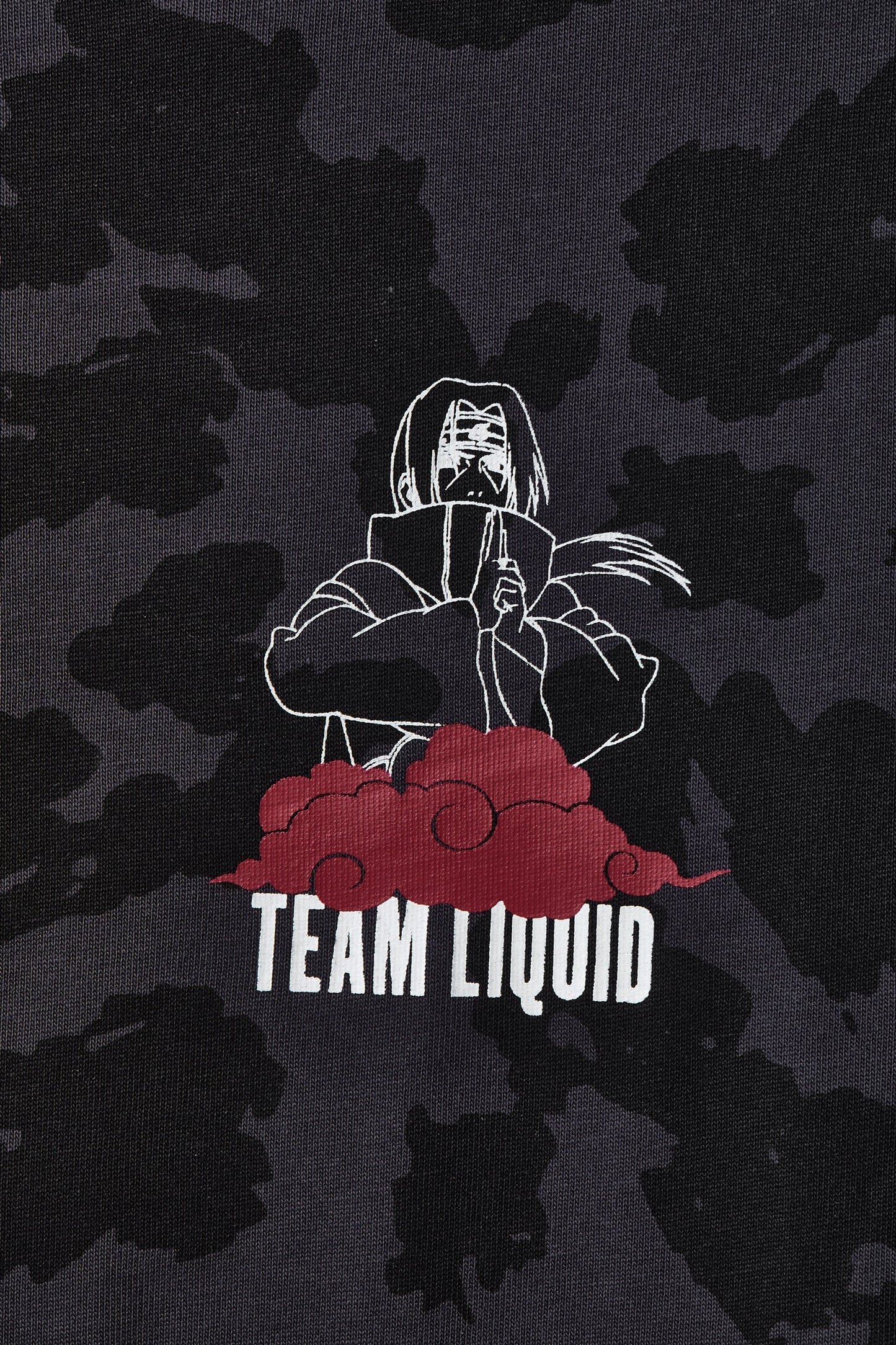 LIQUID x NARUTO AKATSUKI ITACHI AMATERASU SHORT SLEEVE TEE - Team Liquid