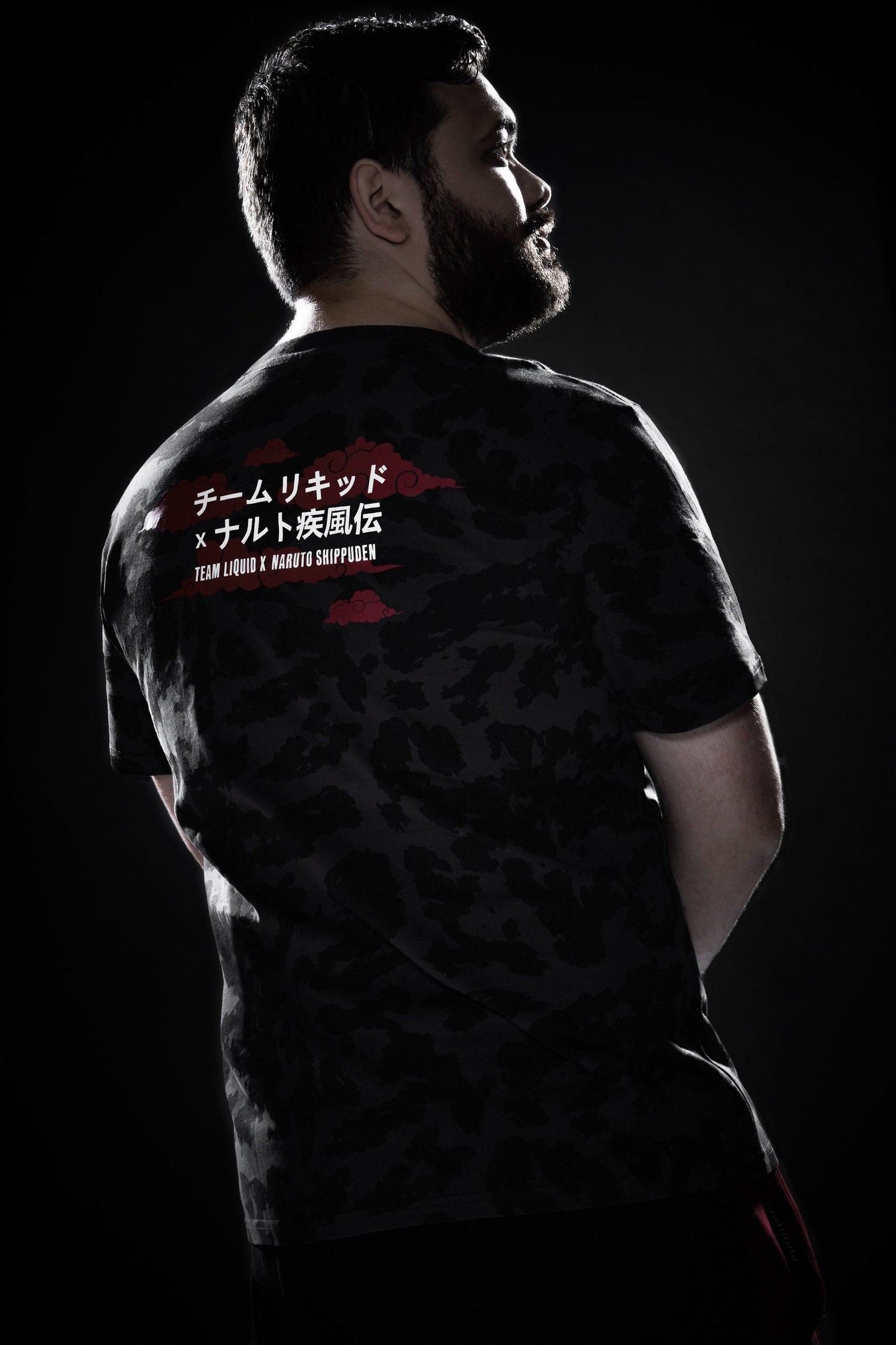 LIQUID x NARUTO AKATSUKI ITACHI AMATERASU SHORT SLEEVE TEE - Team Liquid