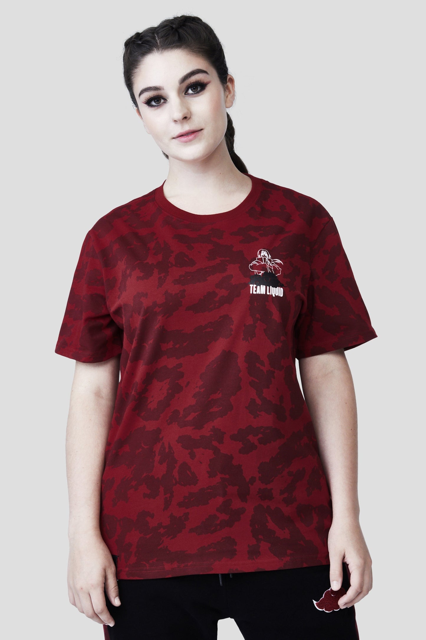 LIQUID x NARUTO AKATSUKI ITACHI DŌJUTSU SHORT SLEEVE TEE - Team Liquid