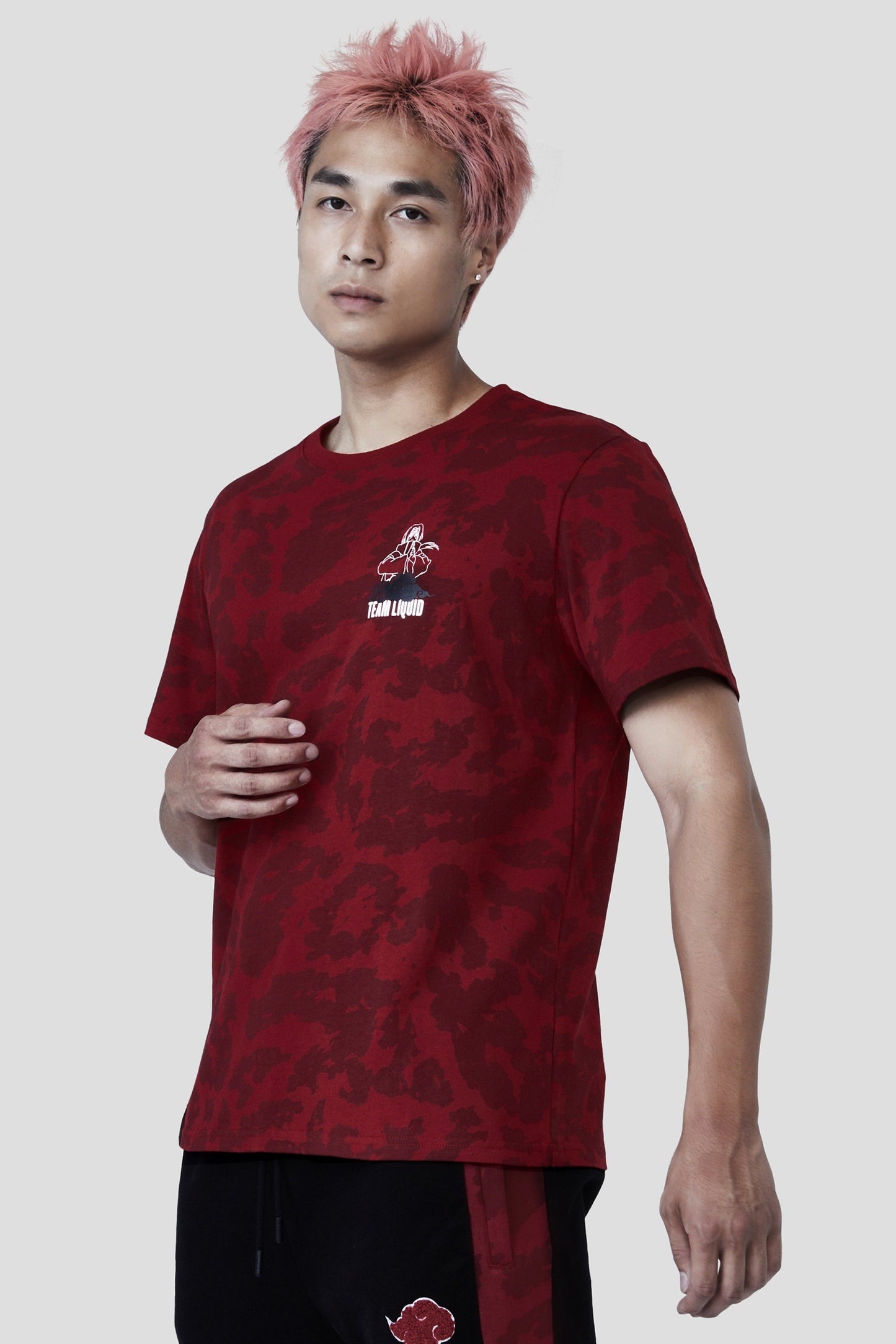 LIQUID x NARUTO AKATSUKI ITACHI DŌJUTSU SHORT SLEEVE TEE - Team Liquid