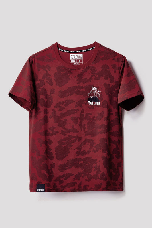 LIQUID x NARUTO AKATSUKI ITACHI DŌJUTSU SHORT SLEEVE TEE