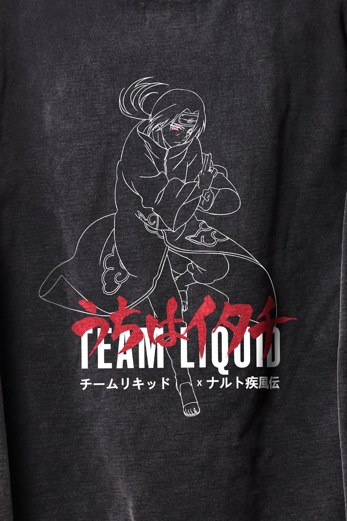 LIQUID x NARUTO ITACHI MINERAL PULLOVER HOODIE - Team Liquid