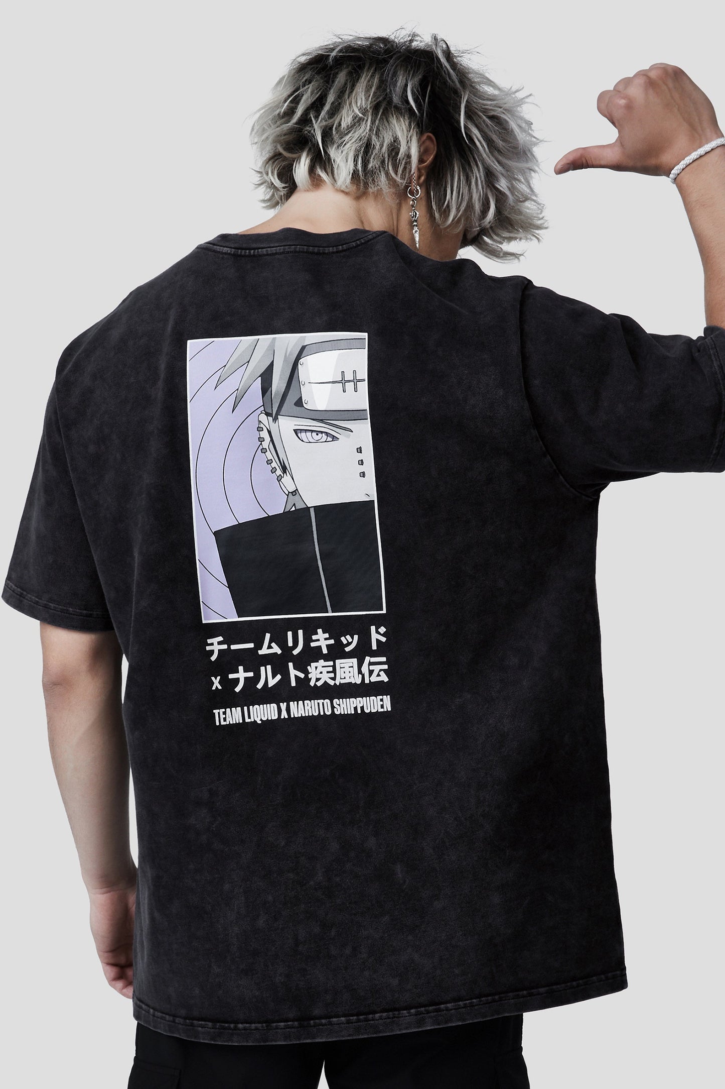 LIQUID x NARUTO AKATSUKI MINERAL RINNEGAN PAIN TEE - Team Liquid