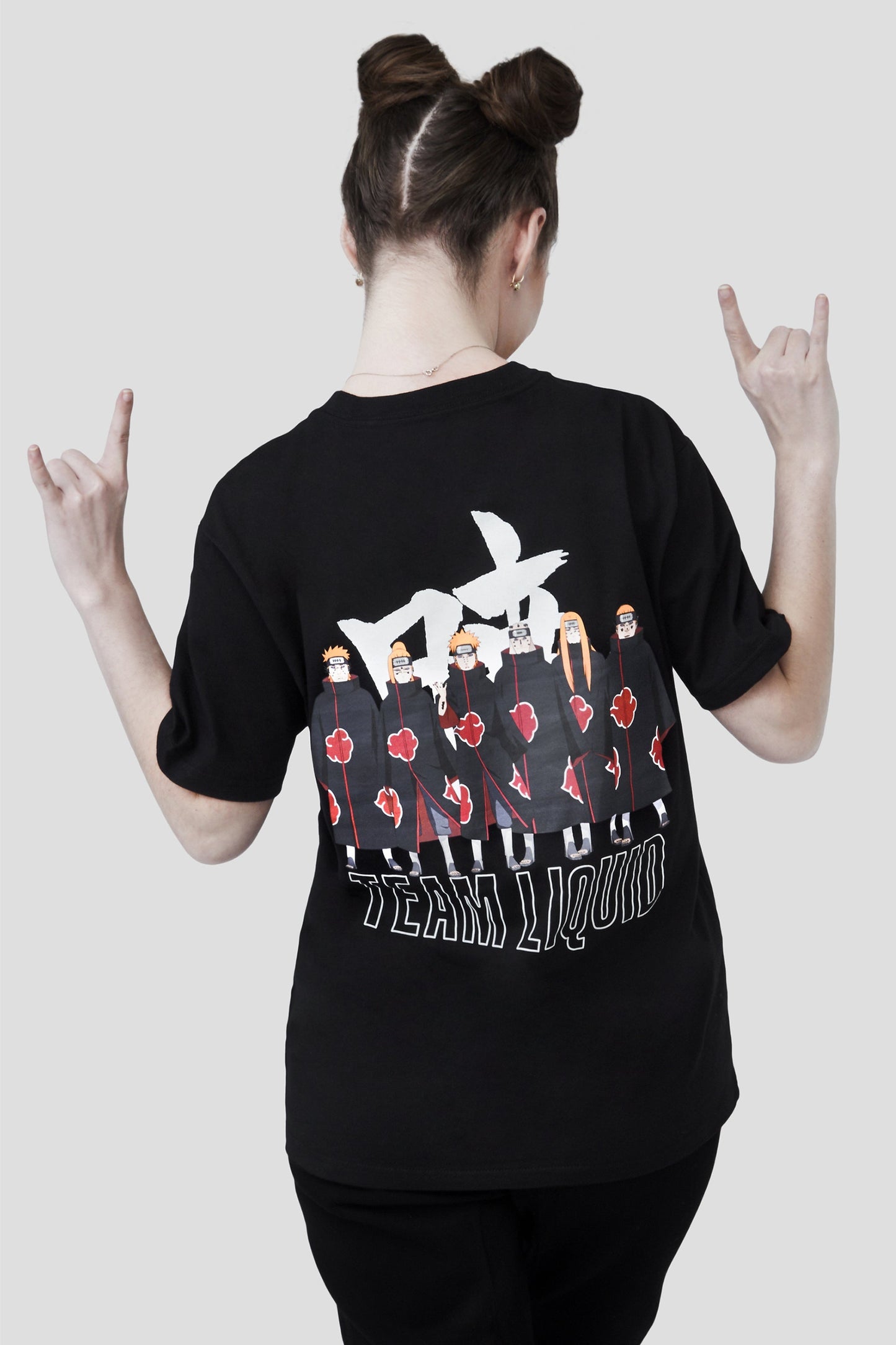 LIQUID x NARUTO AKATSUKI SIX PATHS OF PAIN SHORT SLEEVE TEE - BLACK - Team Liquid