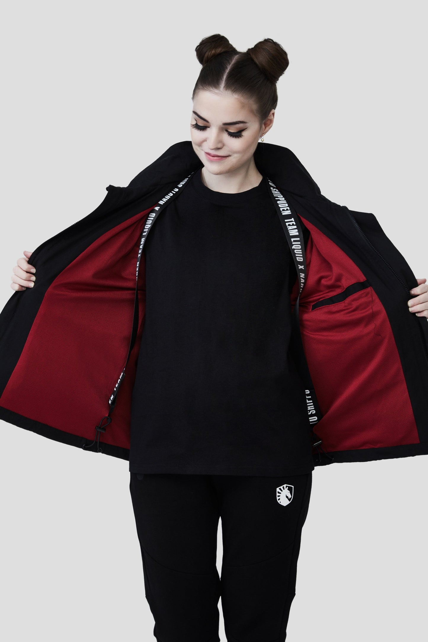 LIQUID x NARUTO AKATSUKI TSUKUYOMI ITACHI PACKABLE TECH JACKET - Team Liquid
