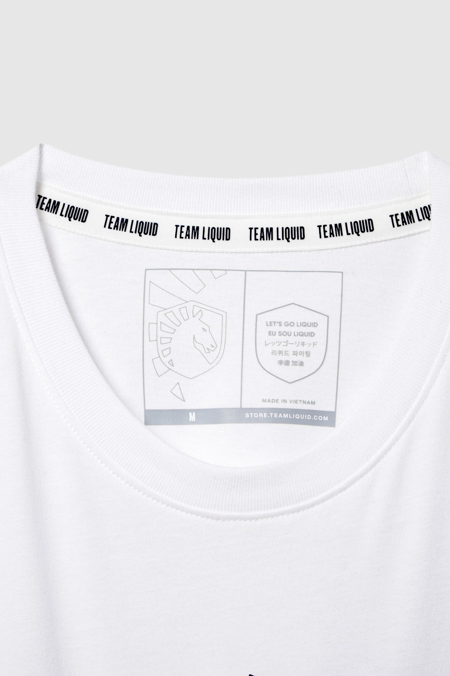 LIQUID CREST SHORT SLEEVE TEE - WHITE - Team Liquid