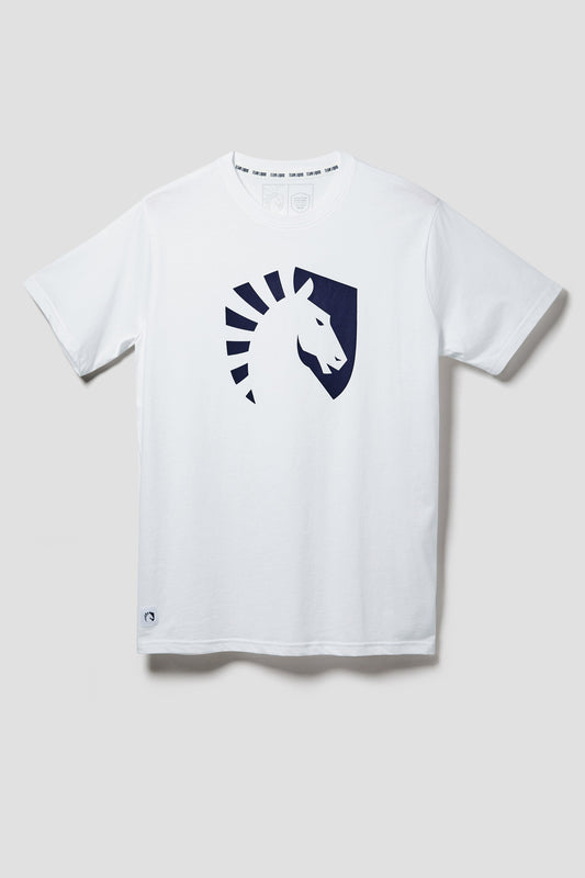 LIQUID CREST SHORT SLEEVE TEE - WHITE - Team Liquid