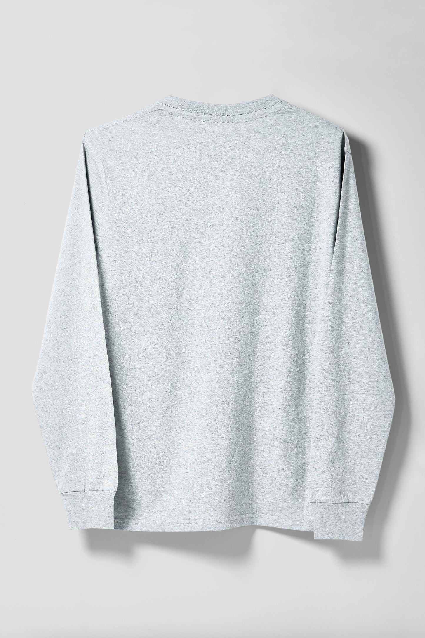 LIQUID HEART CREST LONG SLEEVE TEE - GREY HEATHER - Team Liquid