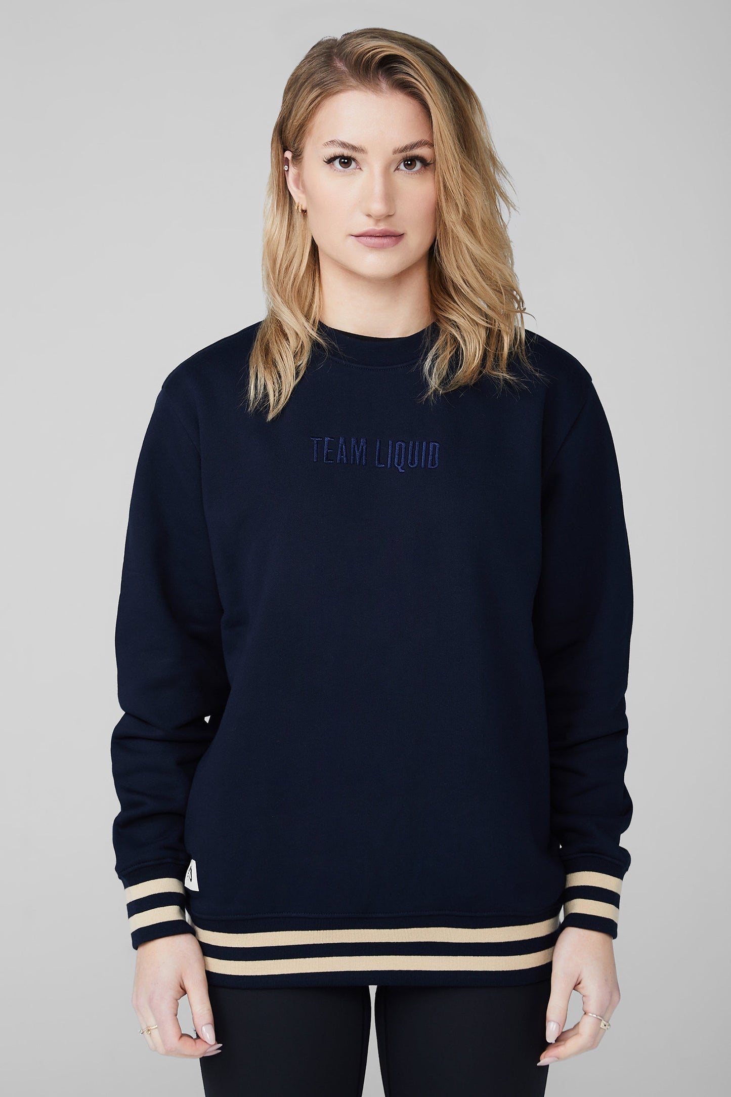YARN DYE RIB CREWNECK - Team Liquid