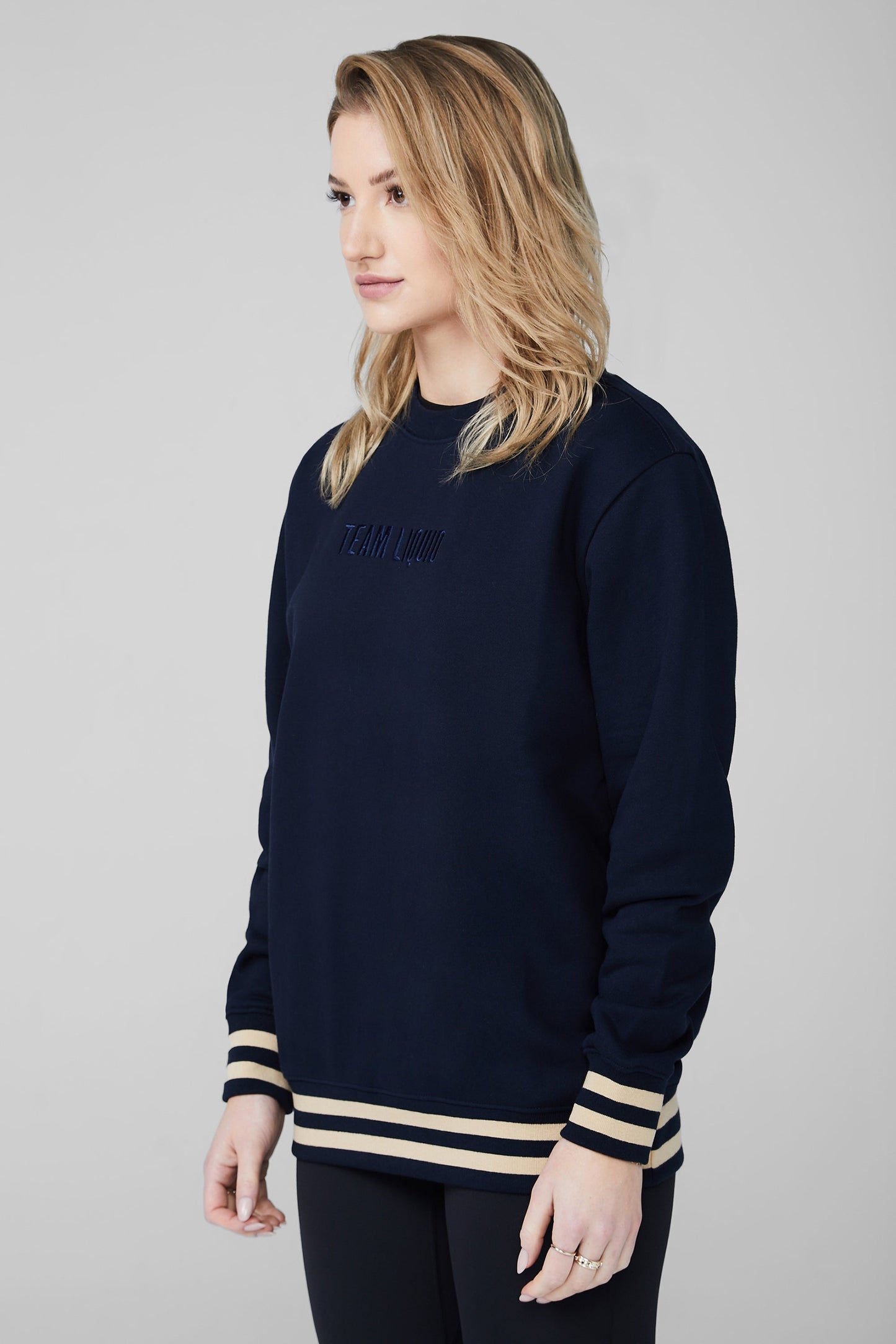 YARN DYE RIB CREWNECK - Team Liquid