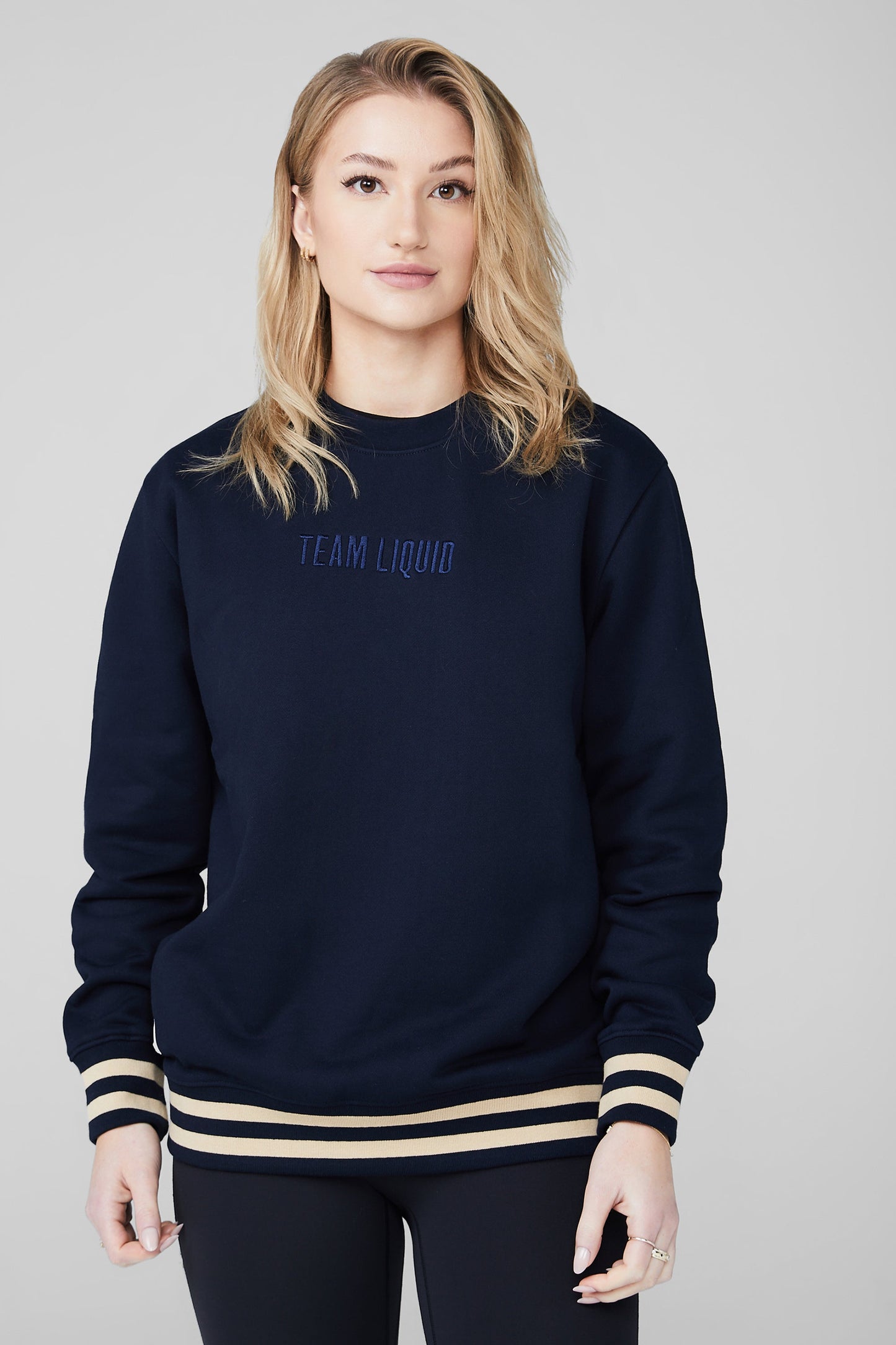 YARN DYE RIB CREWNECK - Team Liquid