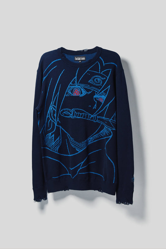 LXN SASUKE DISTRESSED KNIT SWEATER - Team Liquid