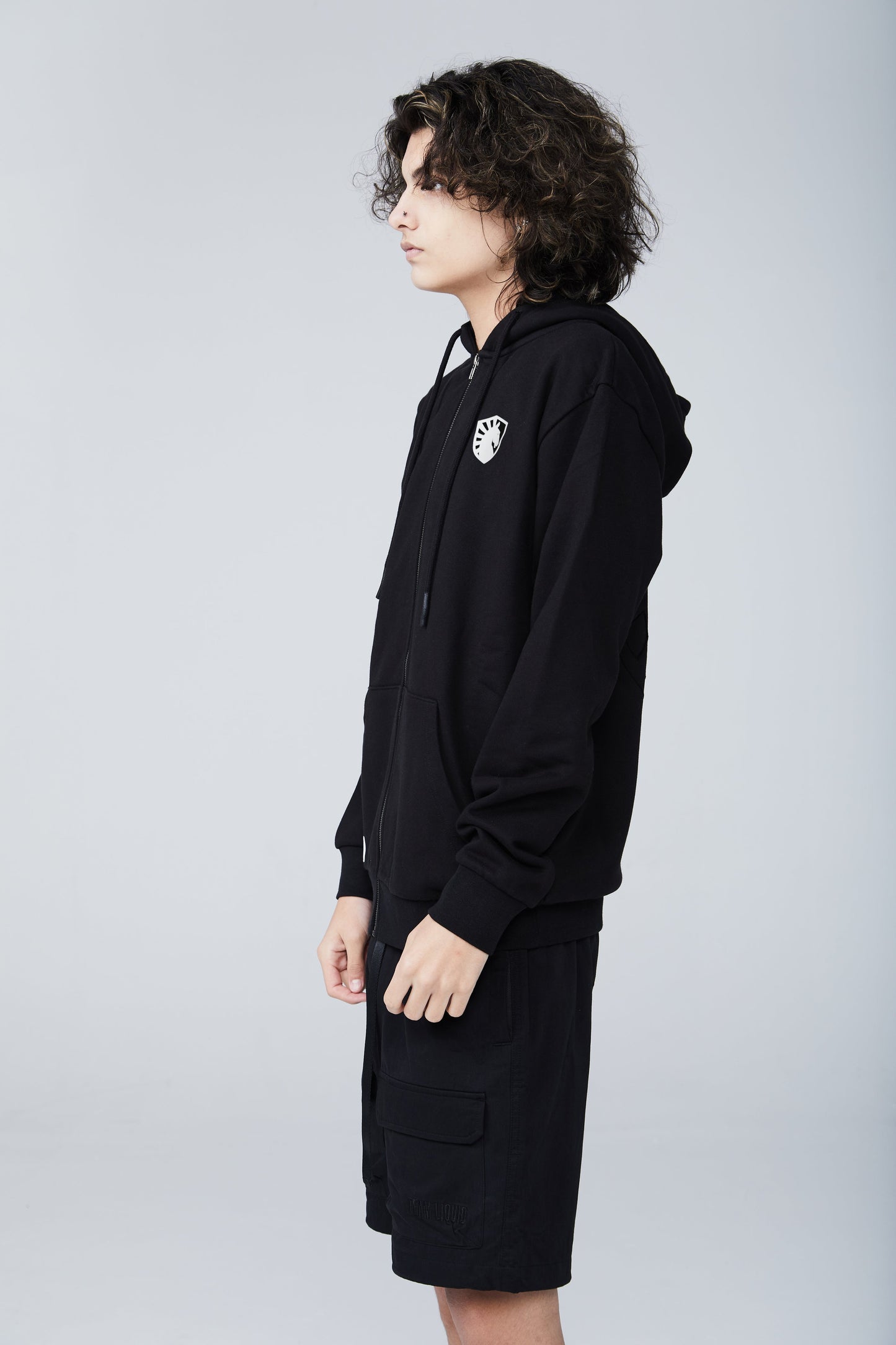 LIQUID CREST LIGHTWEIGHT ZIP HOODIE - Team Liquid